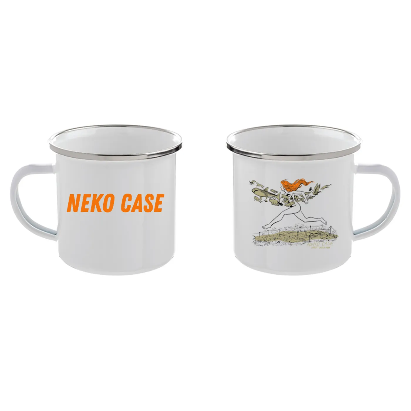 Neko Case Neko On The Run 12 oz. Enamel Mug