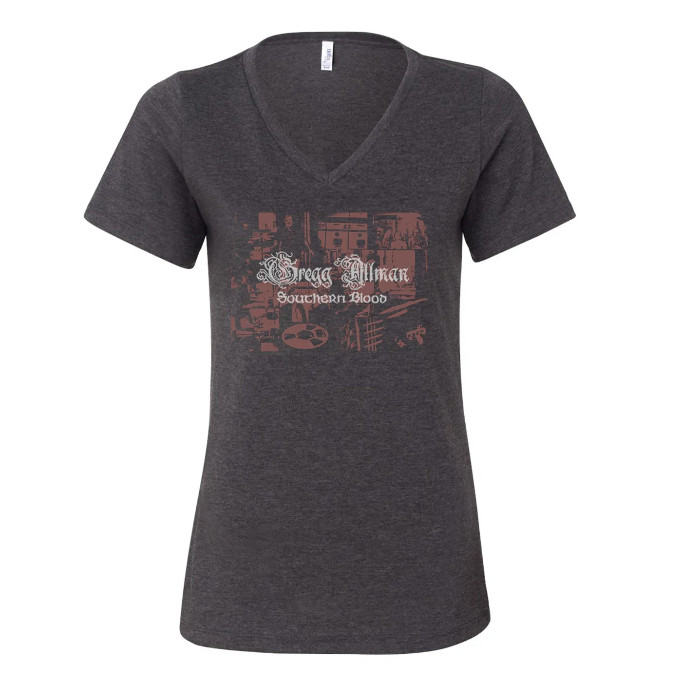 Gregg Allman Women's Southern Blood V-Neck T-Shirt