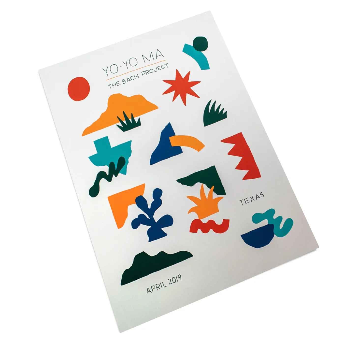 Yo-Yo Ma Poster by Will Bryant: Bach Project in San Antonio 2019