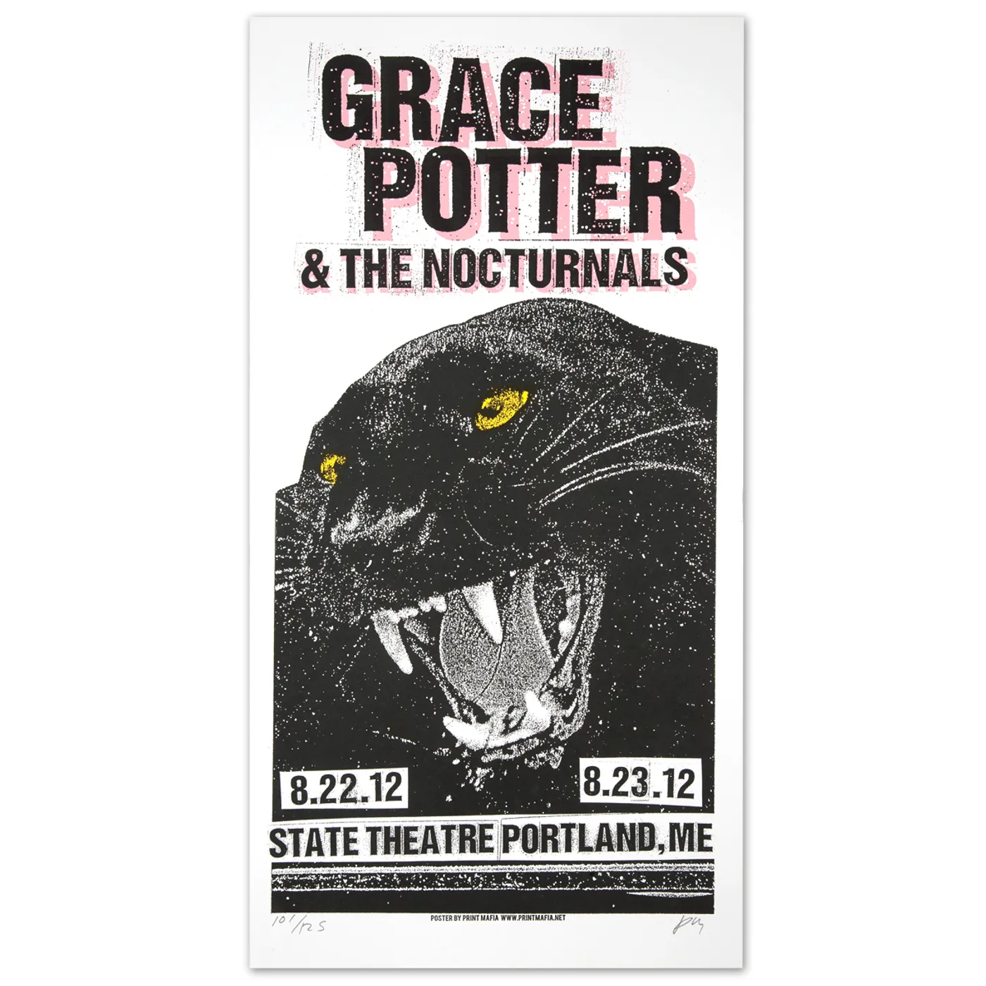 Grace Potter GPN -  8/22/2012 &  8/23/2012 State Theater Portland, ME. Print
