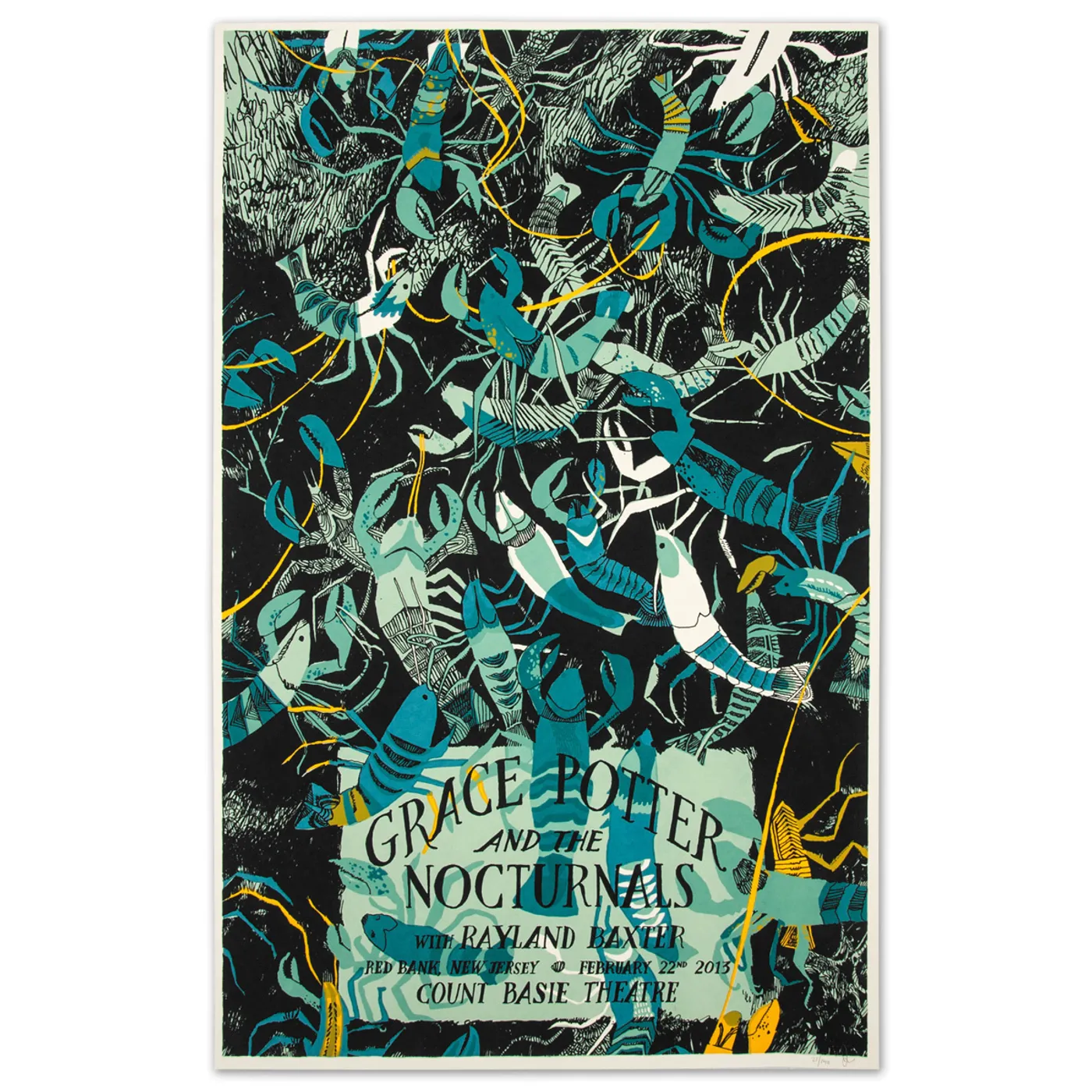 Grace Potter GPN -  Rayland Baxter/ Rrd Bank, New Jersey, Feb. 22 2013 Print