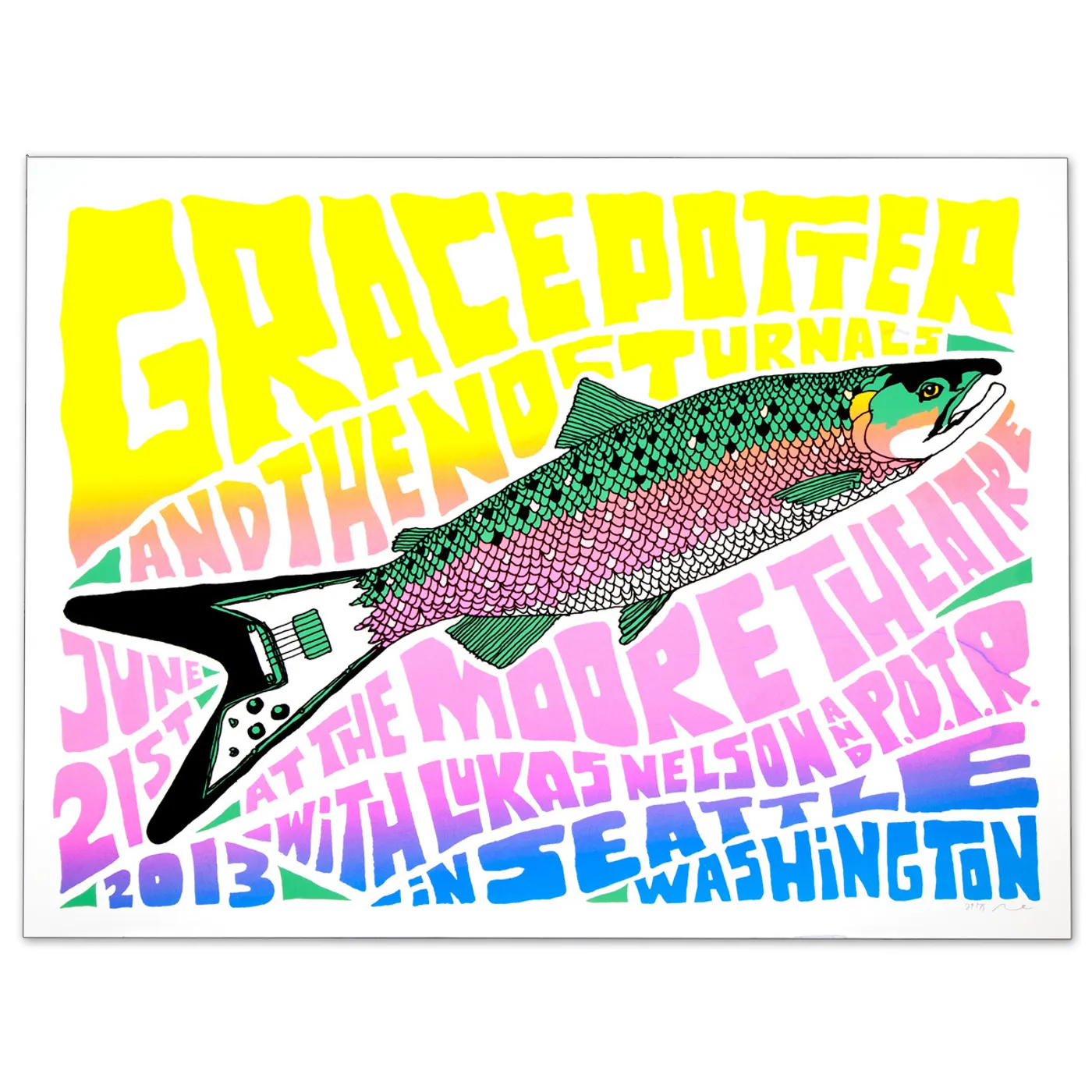 Grace Potter GPN - Seattle WA June 21st 2013 Show Print