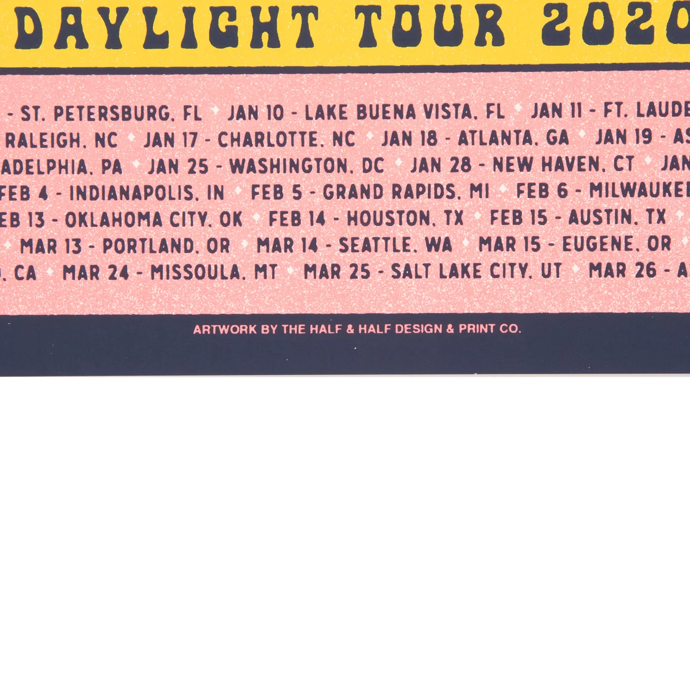 Grace Potter Daylight Tour Poster - Pink