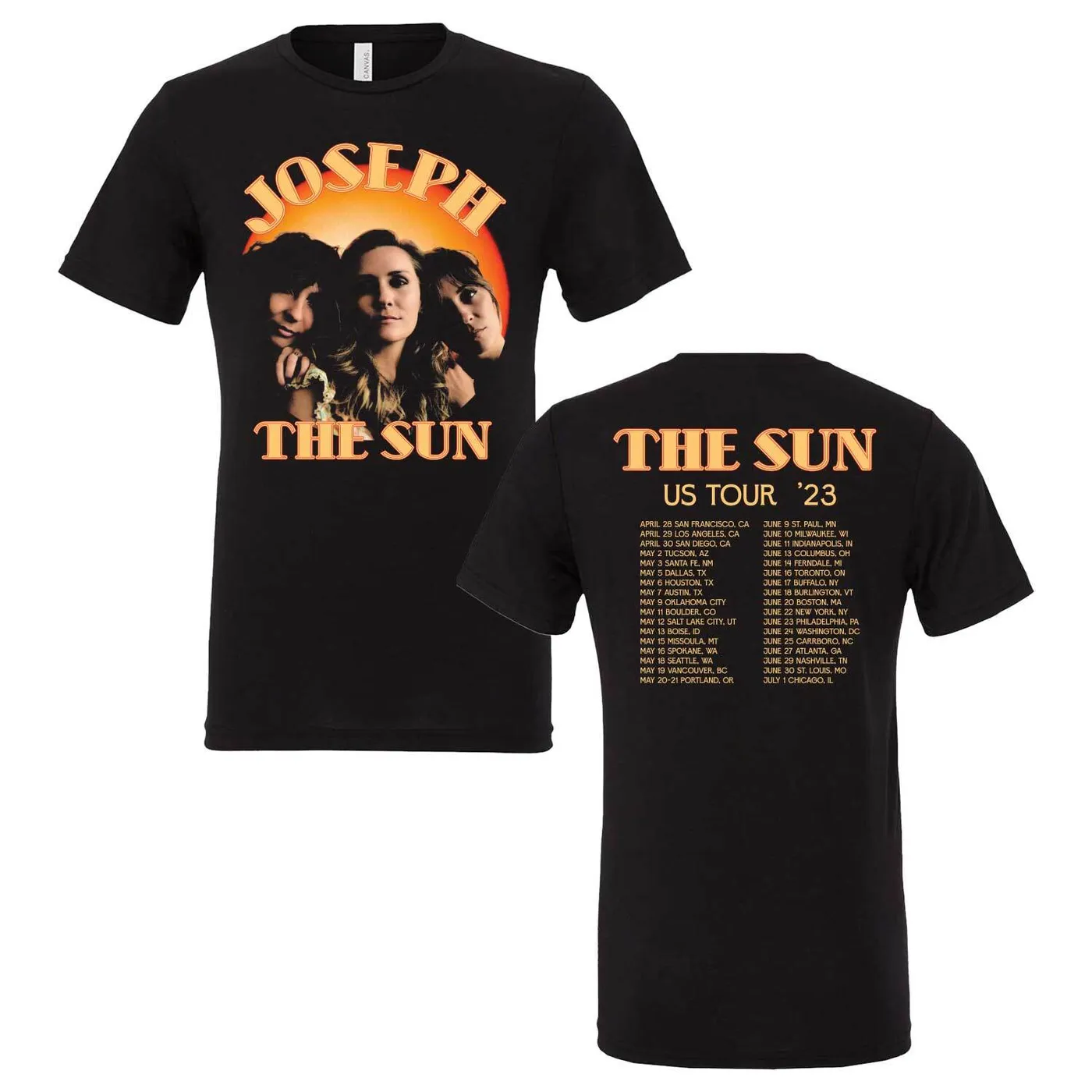 JOSEPH The Sun Tour 2023 Tee