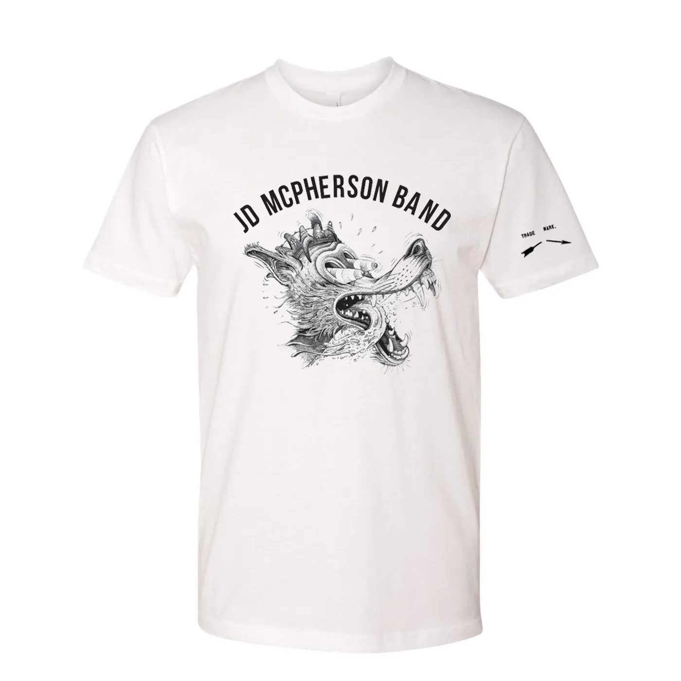 JD McPherson Undivided Heart & Soul White T-Shirt