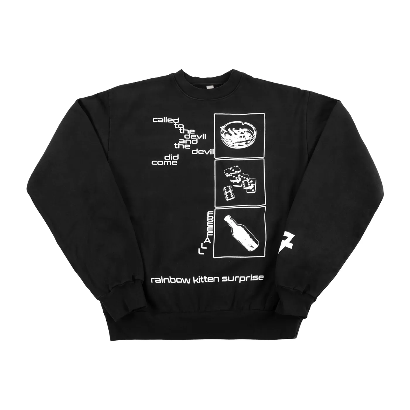 Rainbow Kitten Surprise Freefall Black Crew