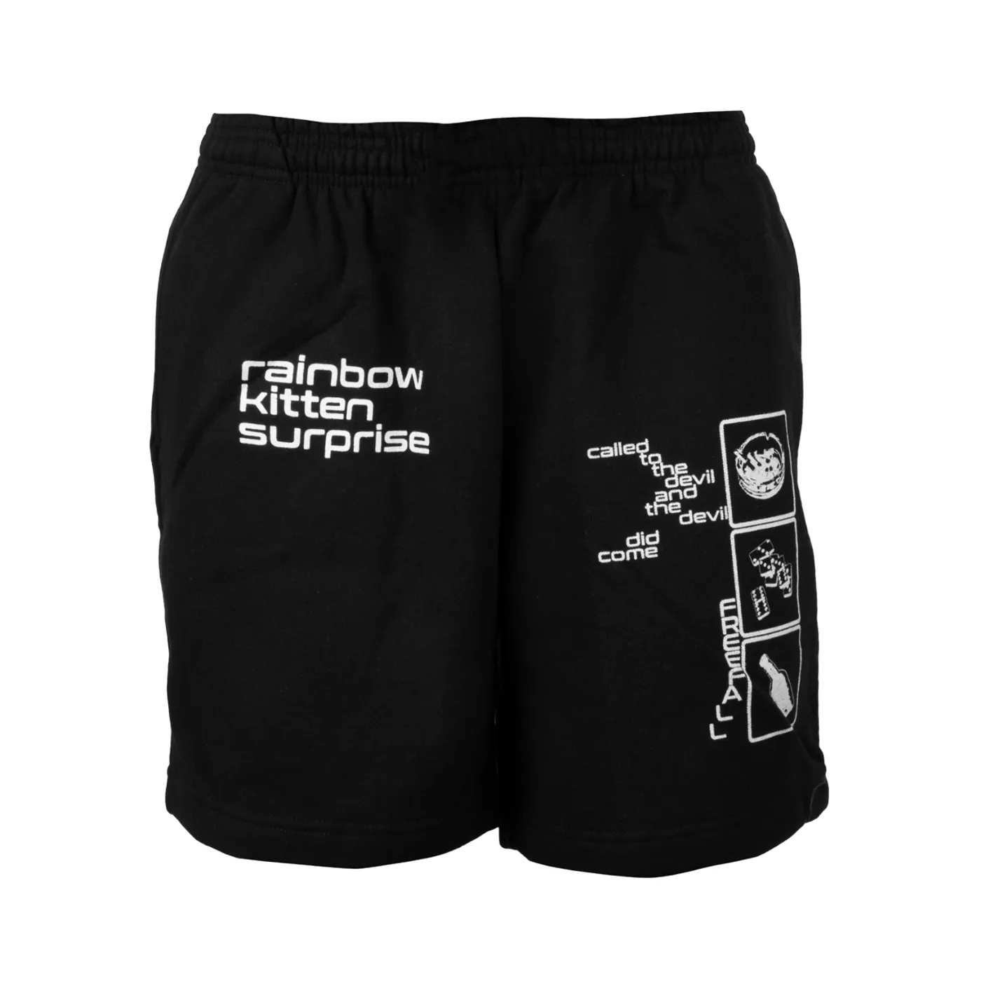 Rainbow Kitten Surprise Freefall Shorts (Black)