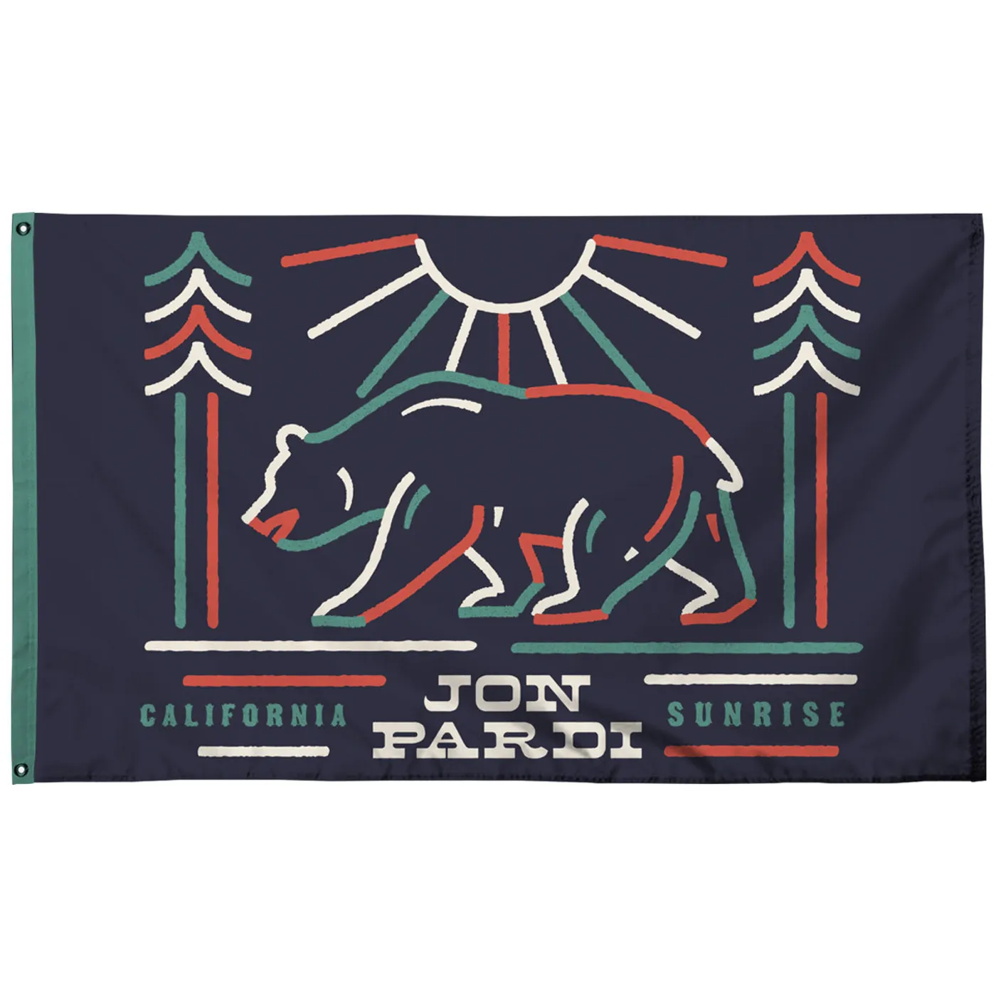 Jon Pardi California Sunrise Bear Flag