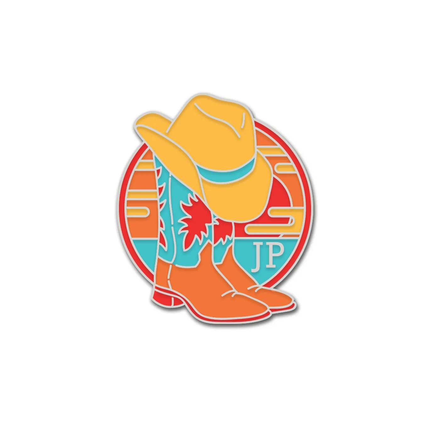 Jon Pardi Boots Enamel Pin