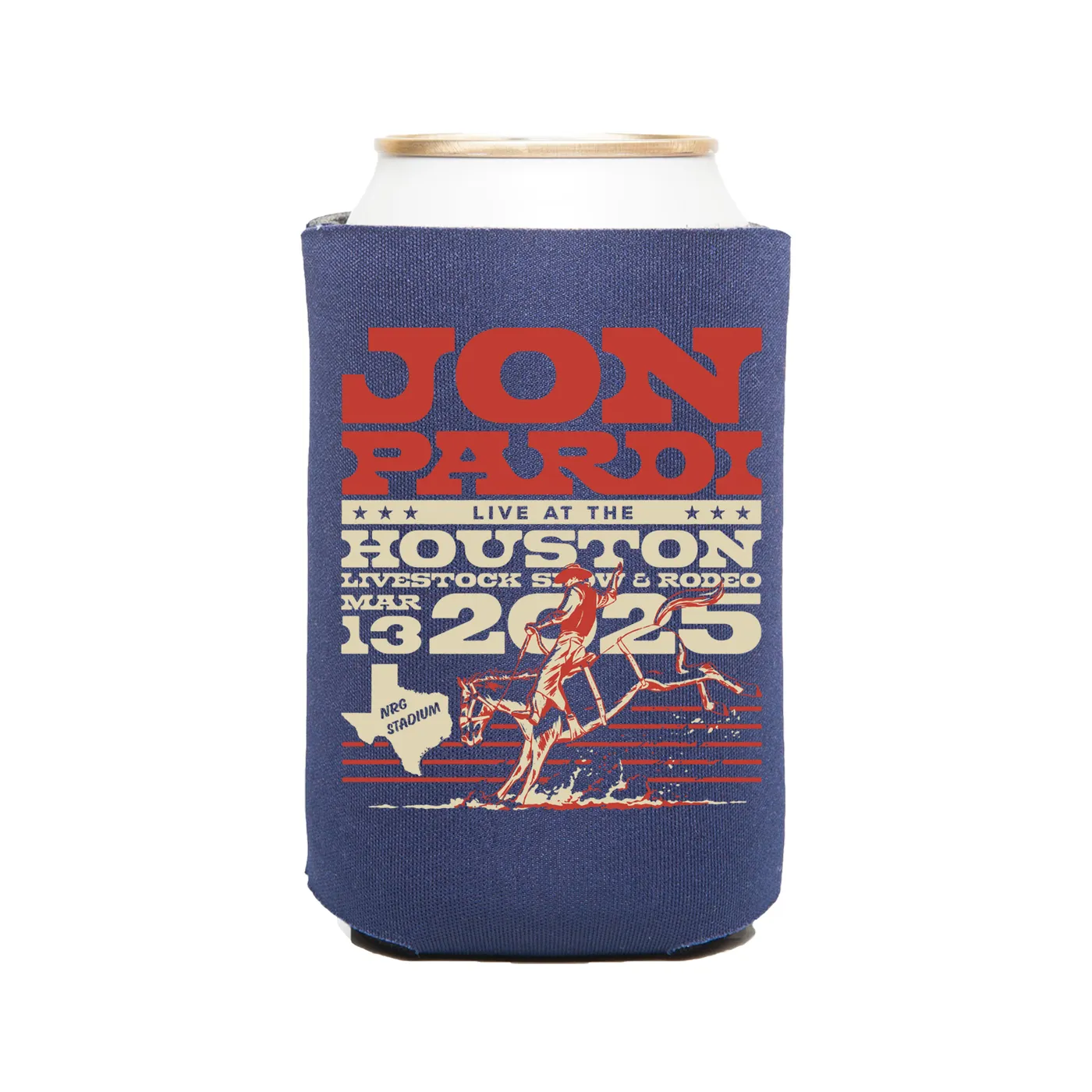 Jon Pardi 2025 Houston Rodeo Can Cooler