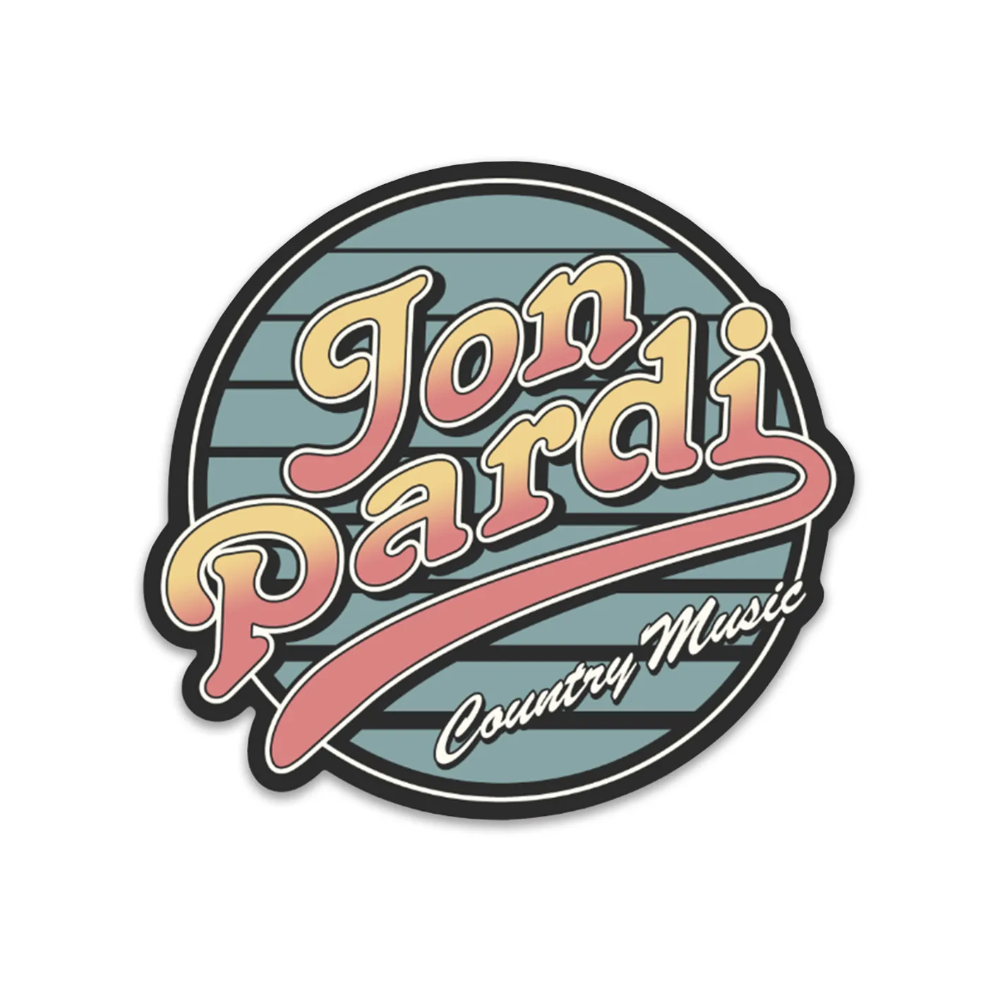 Jon Pardi Country Music Sticker