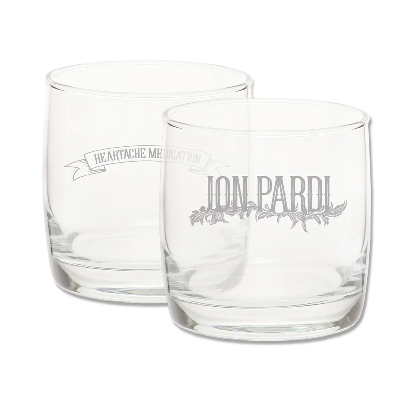 Jon Pardi Heartache Whiskey Tumblers