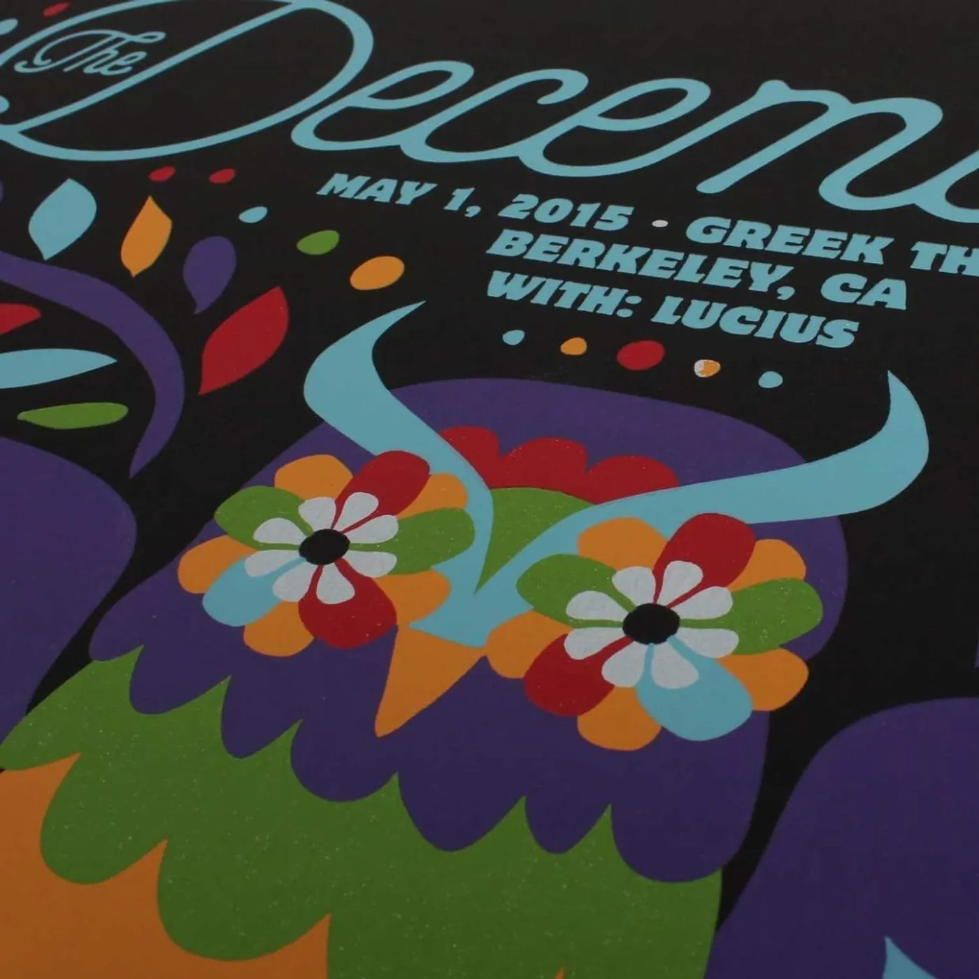 The Decemberists at The Greek Theatre in Berkley 2015 Poster - 18" x 24"