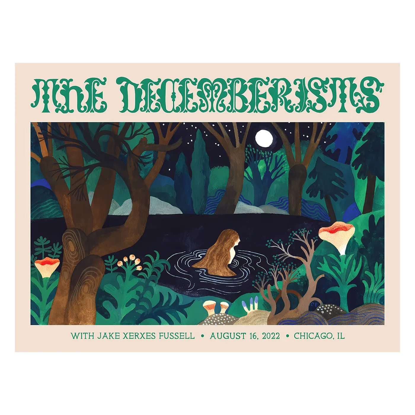 The Decemberists at The Chicago Theater August 16th, 2022 Poster