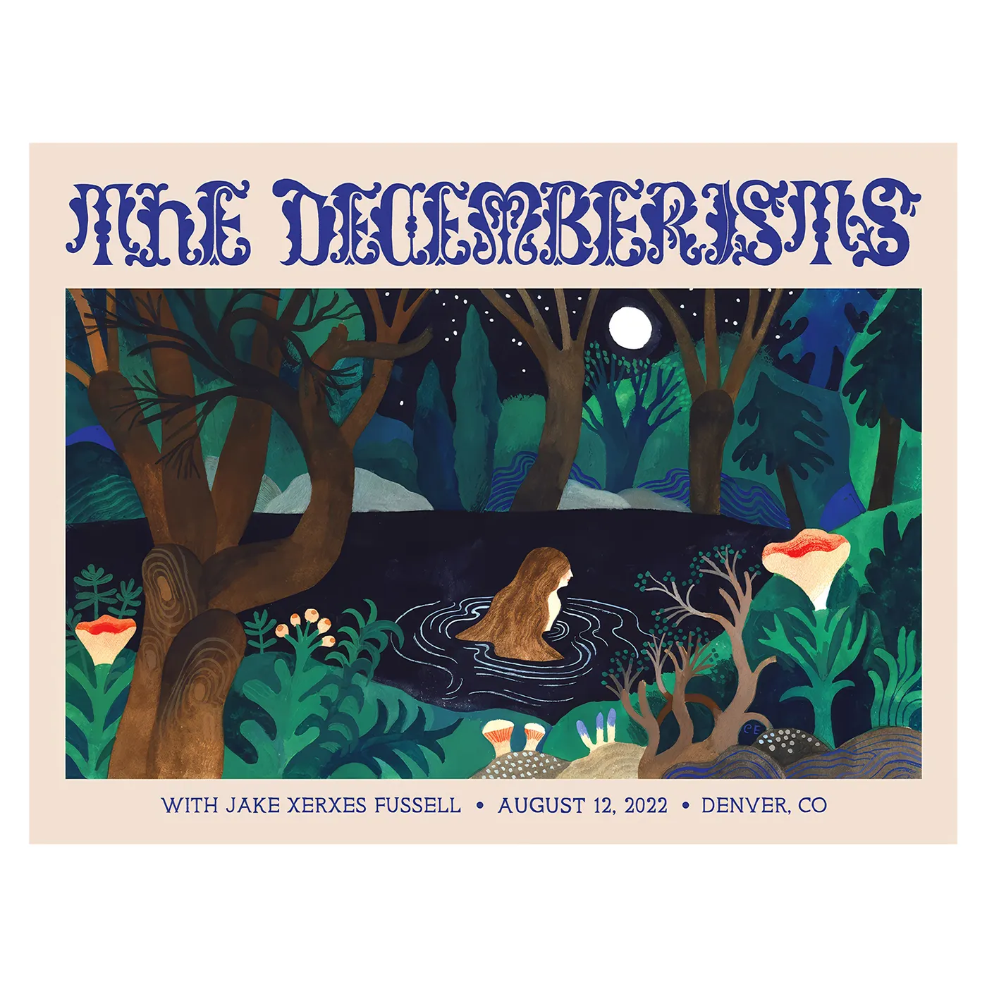 The Decemberists at The Mission Ballroom August 12th, 2022 Poster