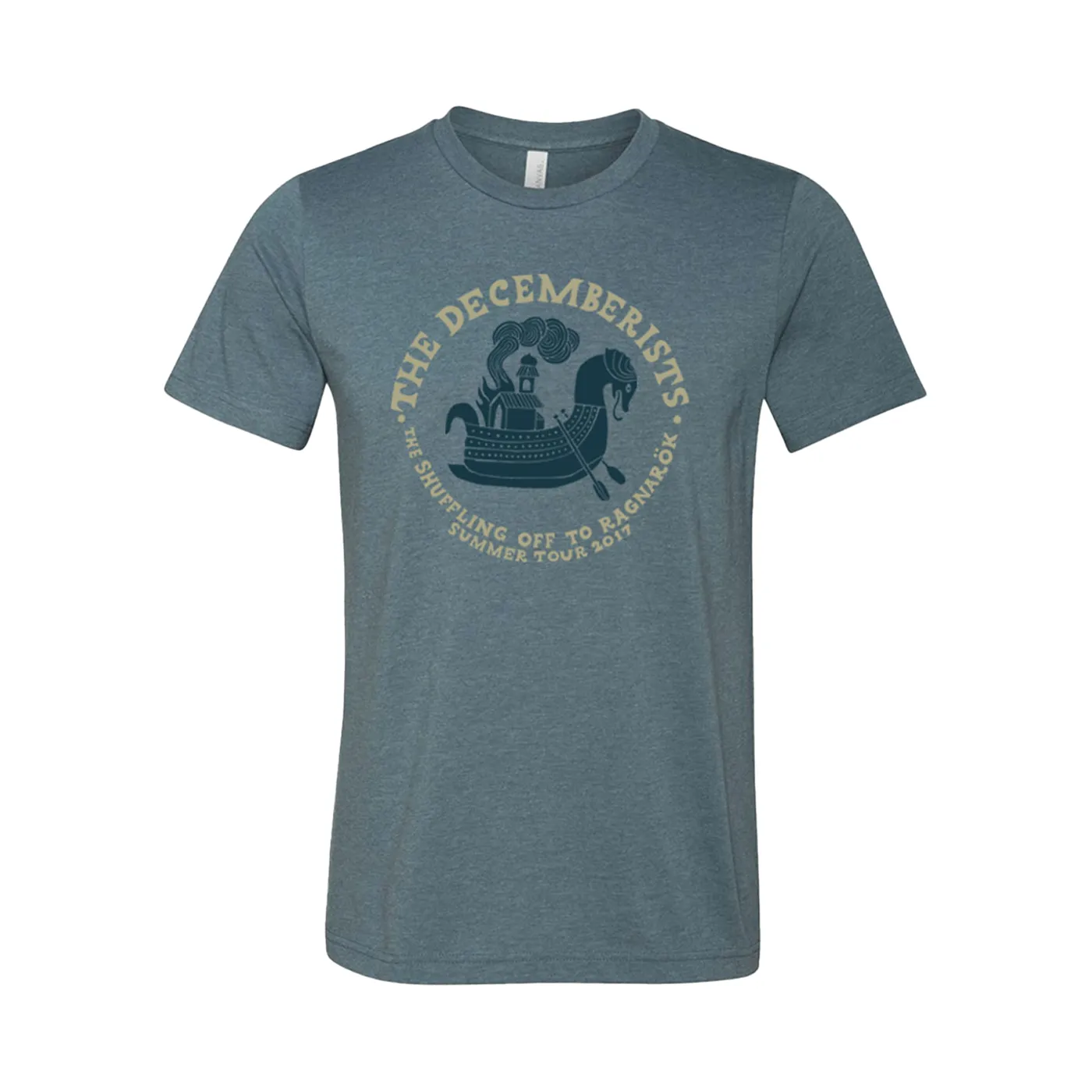 The Decemberists The Shuffling Off To Ragnaok Summer Tour 2017 Tee Heather Slate