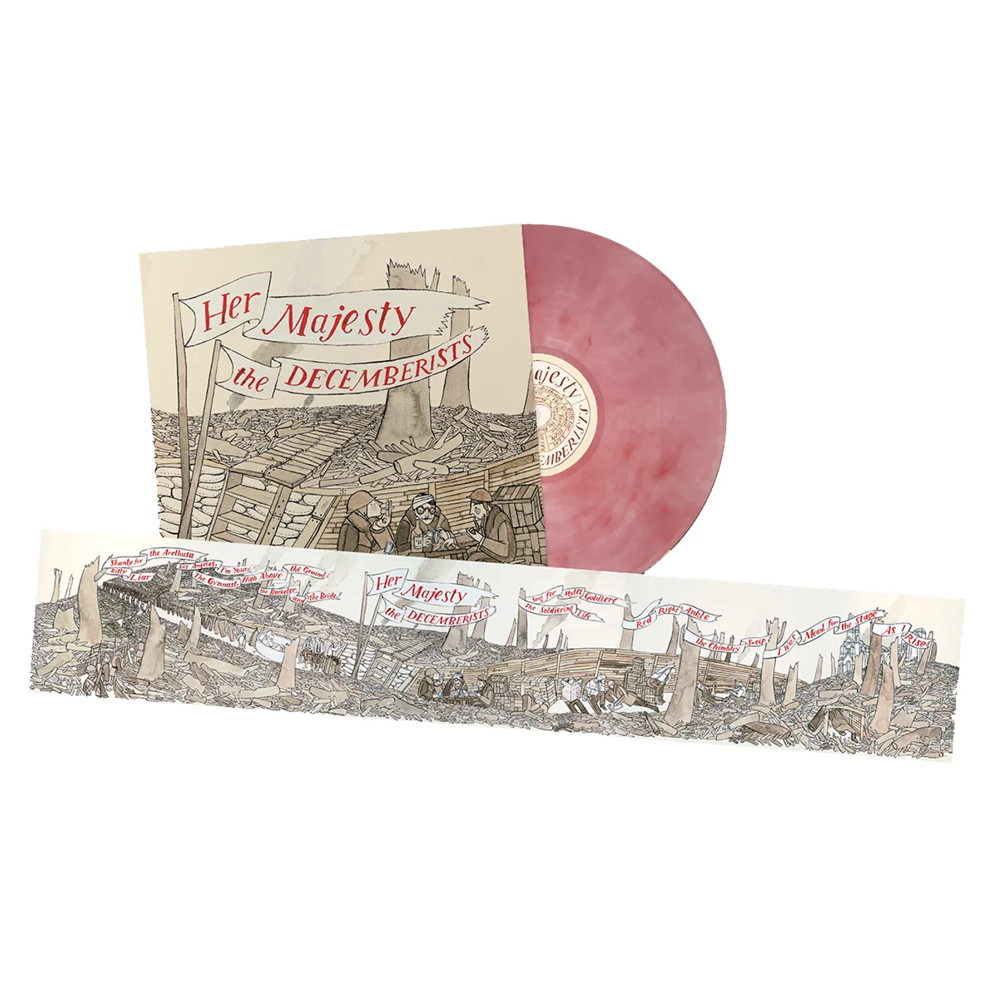Her Majesty The Decemberists - Rose Marble Vinyl