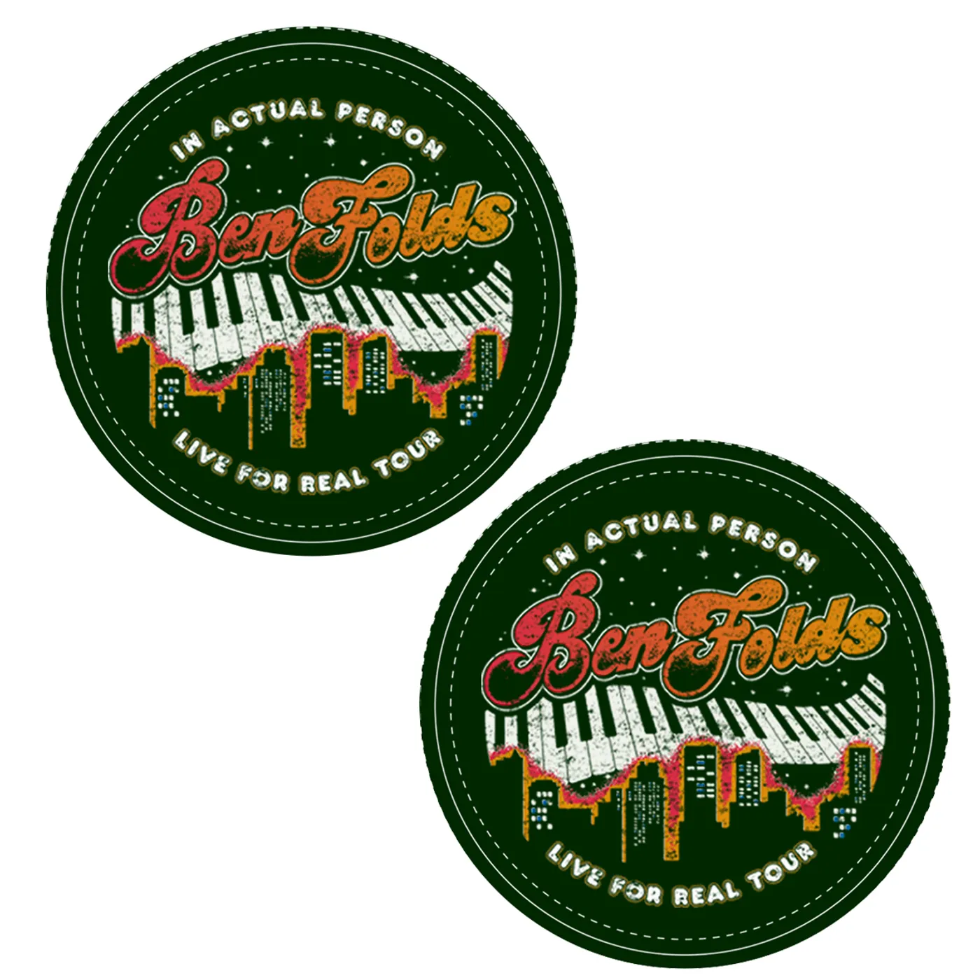 Ben Folds 2 In Actual Person Live For Real Stickers