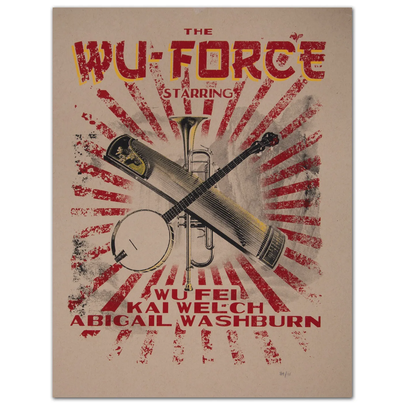 Abigail Washburn Limited Edition Wu-Force Tour Poster