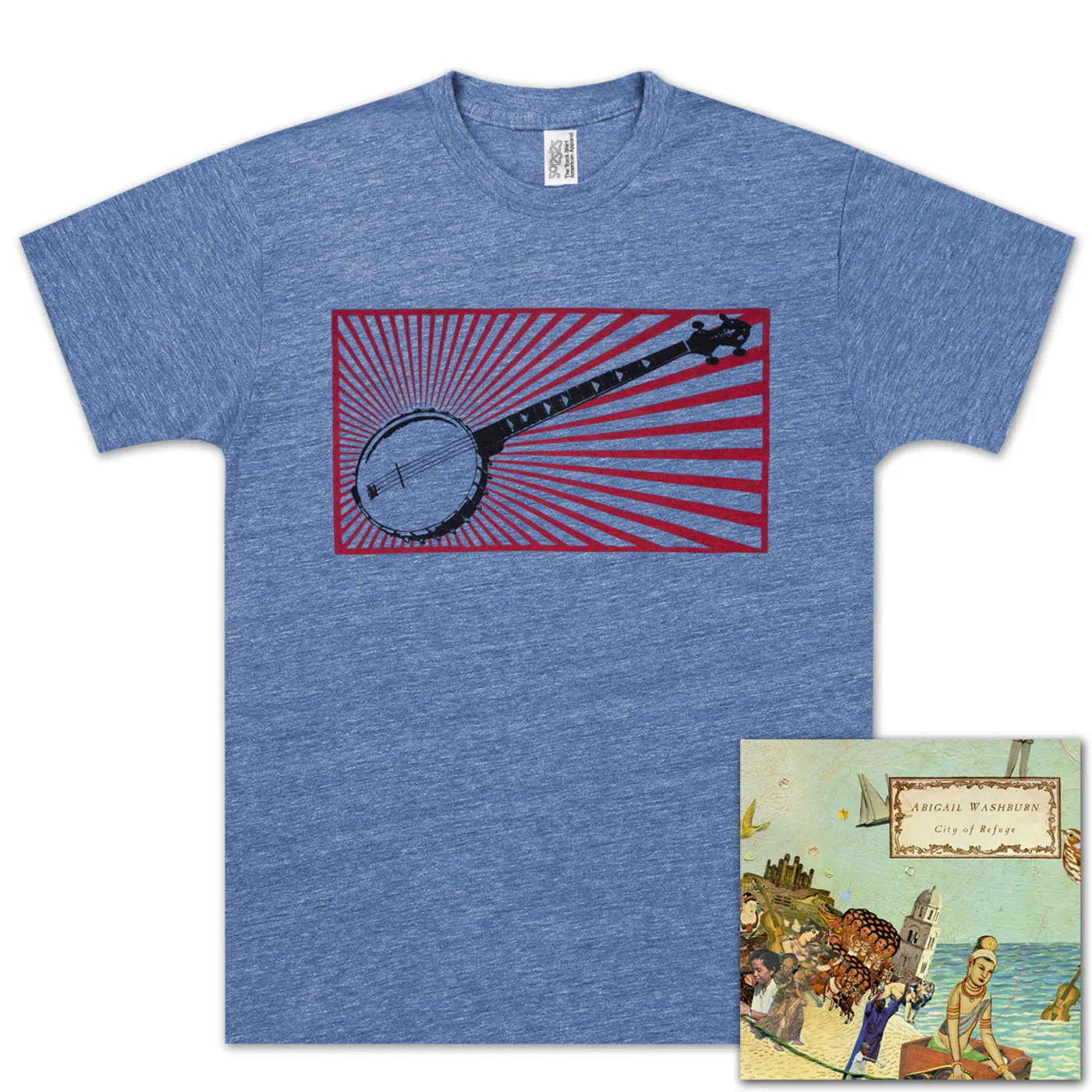 Abigail Washburn City of Refuge CD/Banjo T-Shirt Bundle