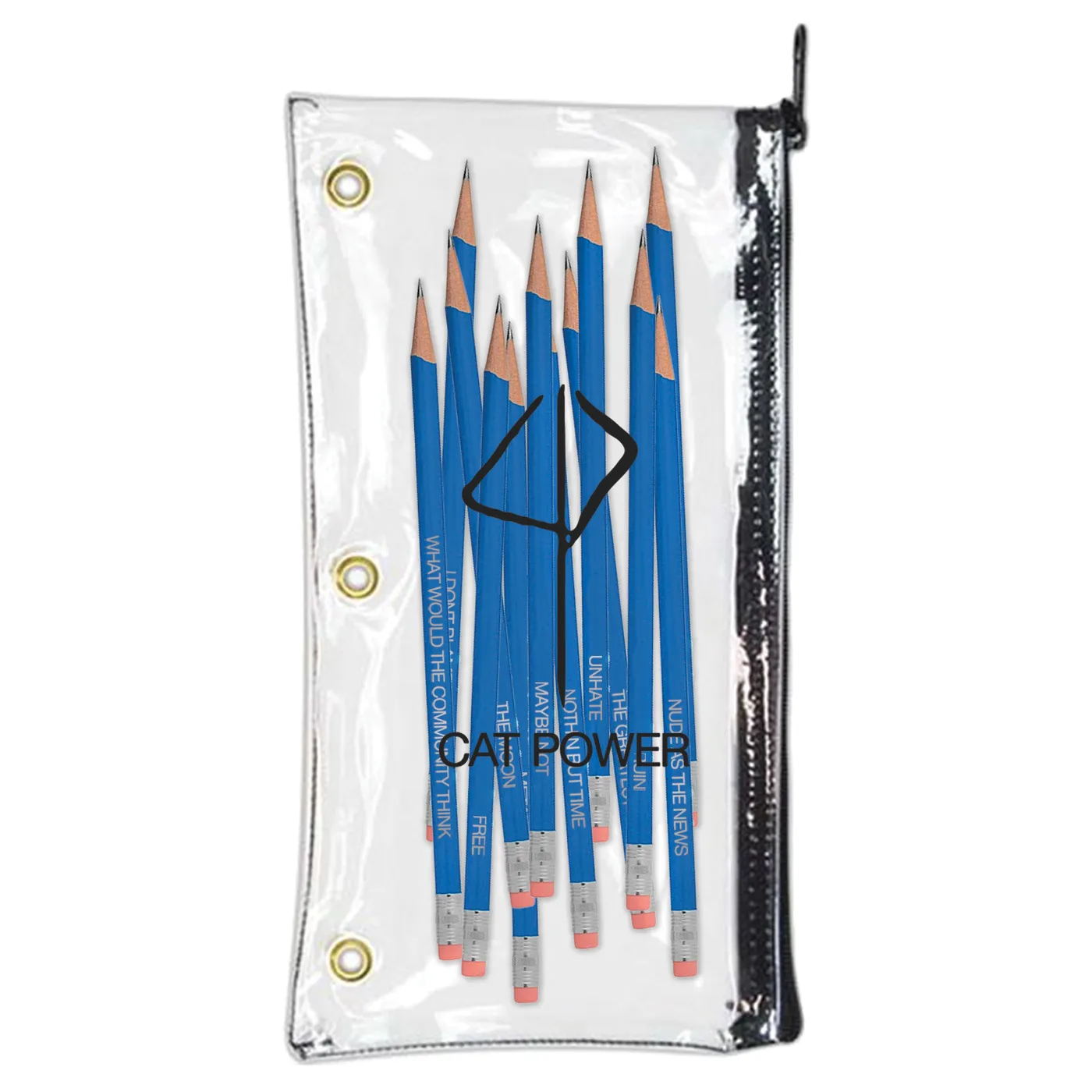 Cat Power Song Title Pencil Pack Set of 2