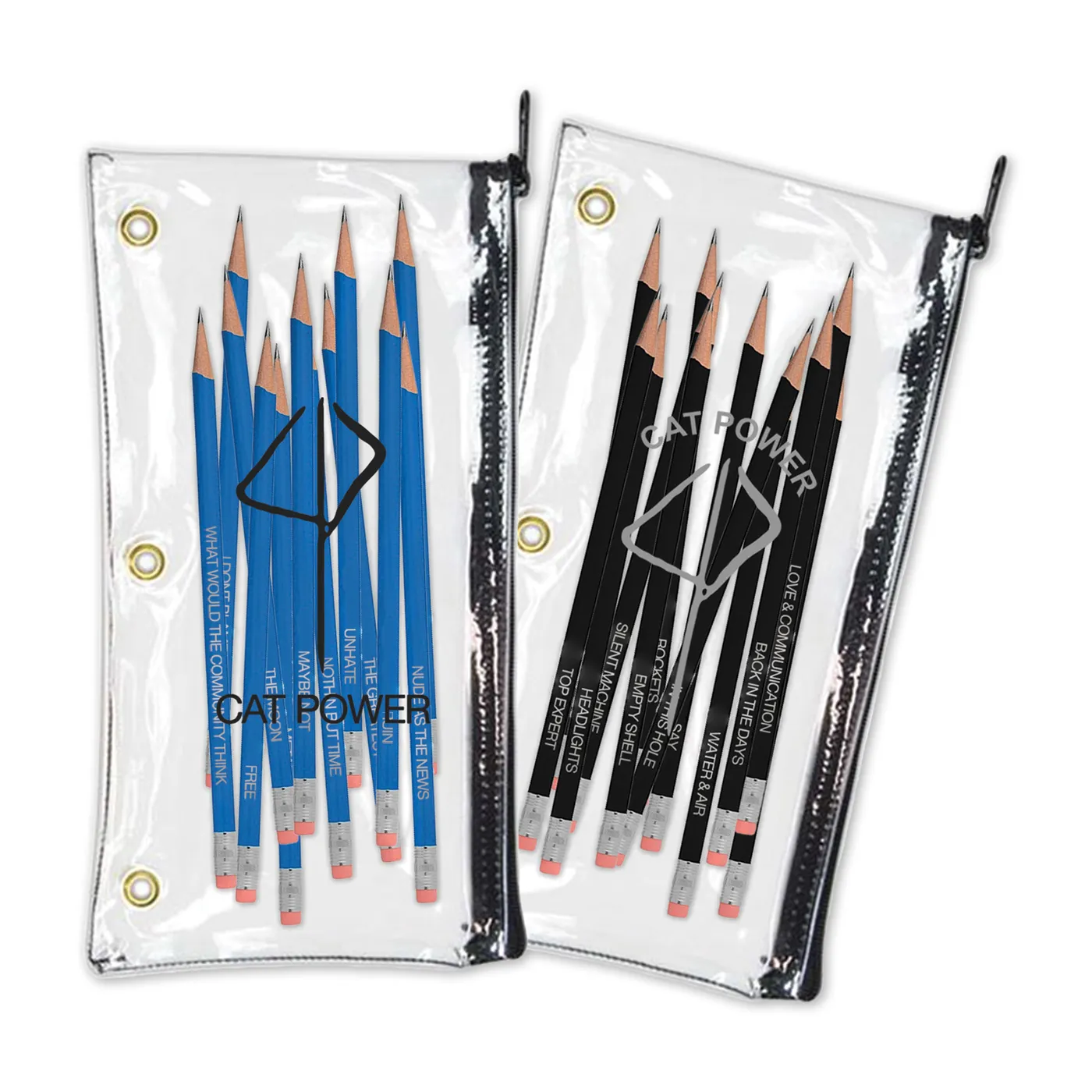 Cat Power Song Title Pencil Pack Set of 2