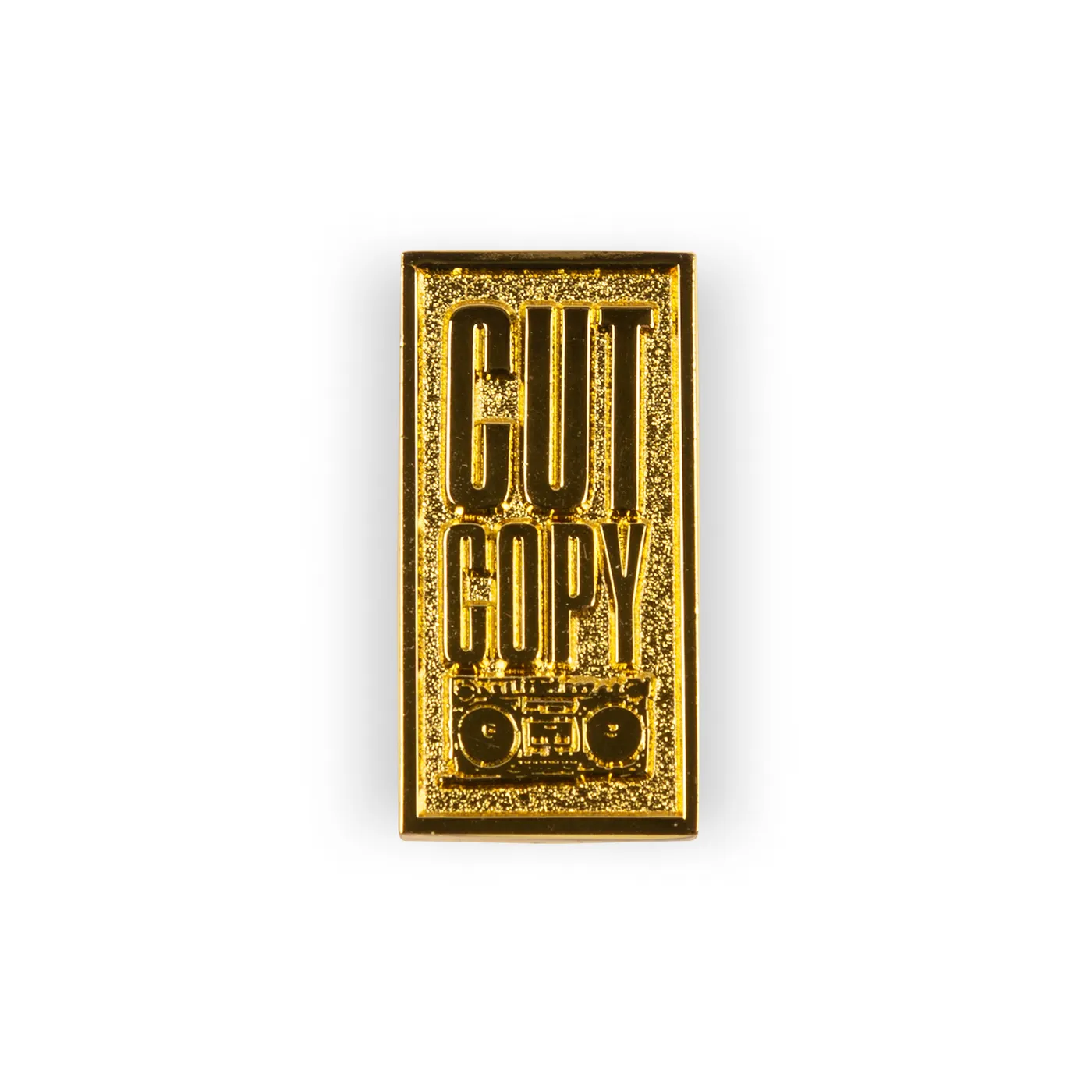 Cut Copy - Gold Enamel Boombox Pin