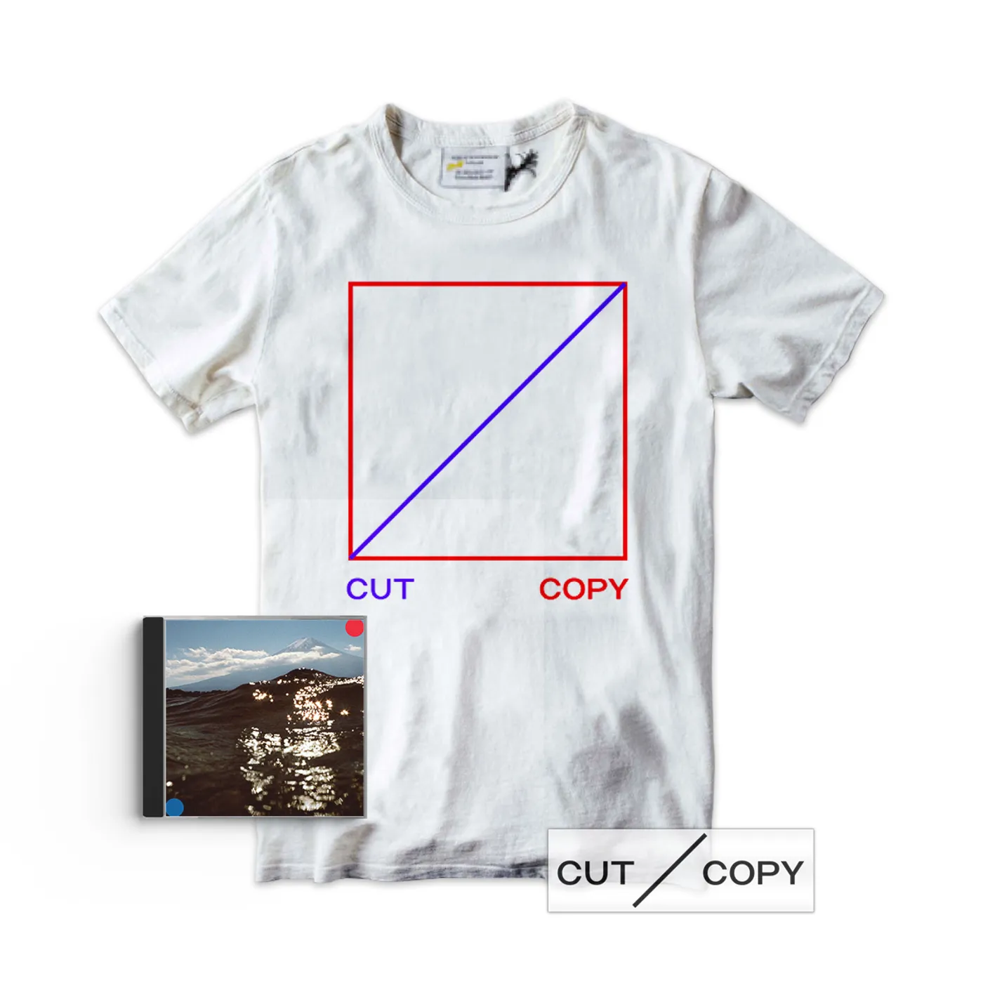 Cut Copy Freeze, Melt T-shirt, CD & Sticker