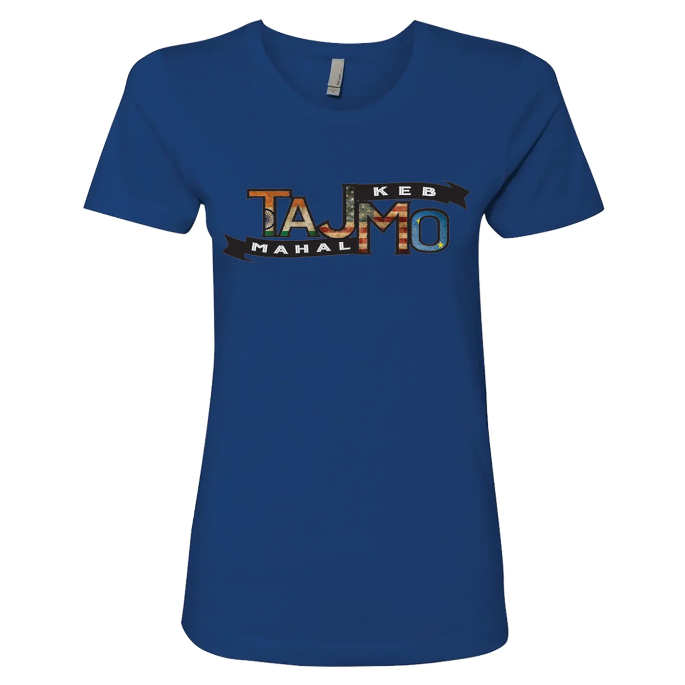 Ladies' Blue TajMo Flag Tee