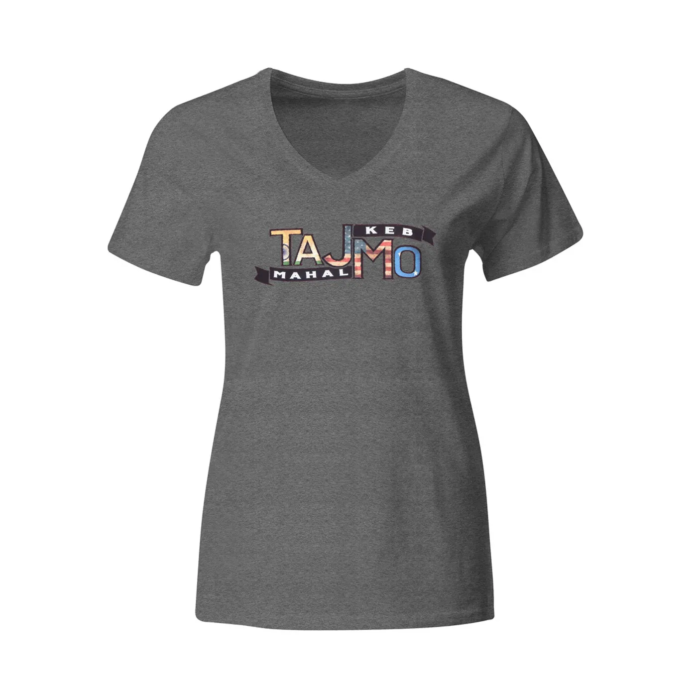 Ladies TajMo Charcoal Flag Tee