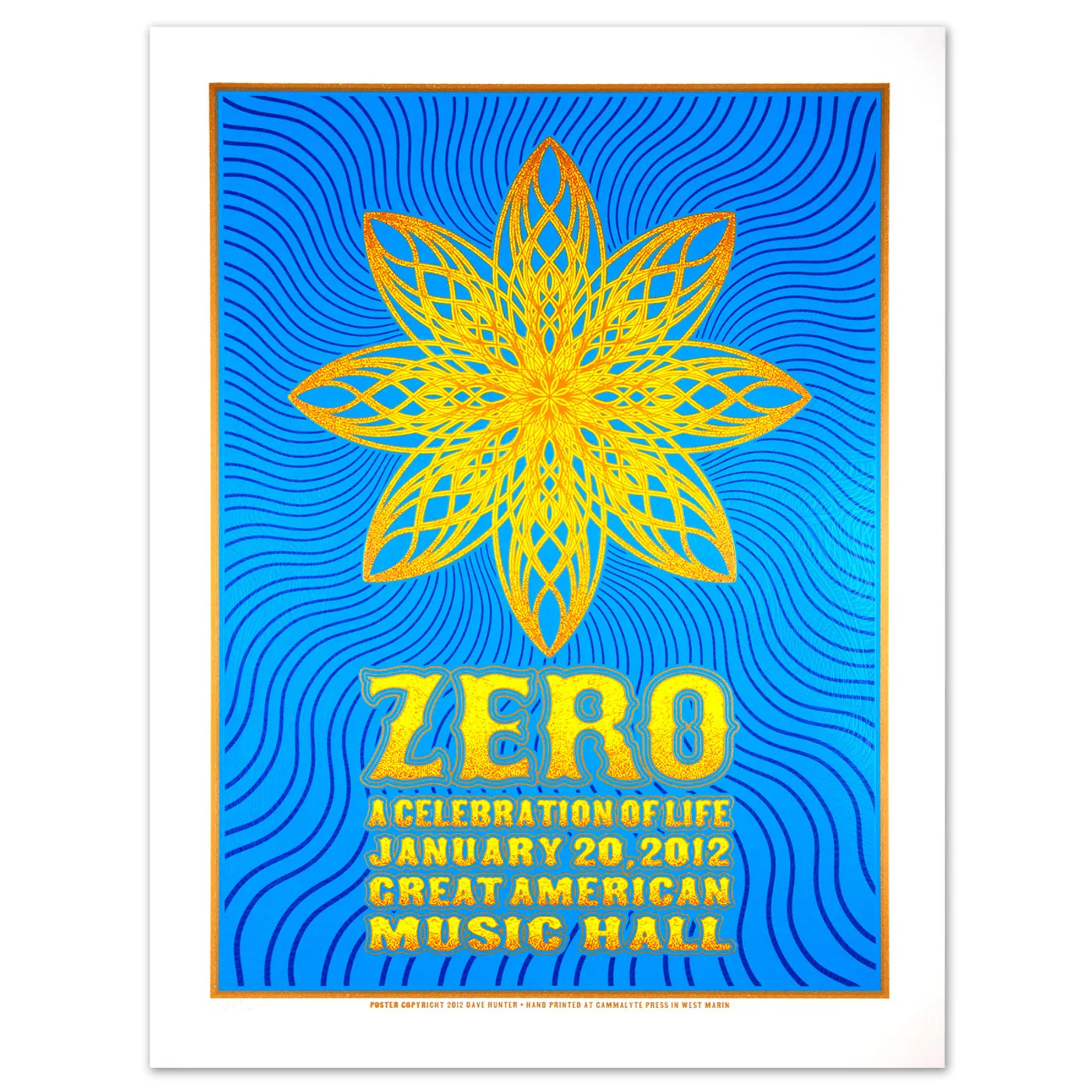 Steve Kimock Celebration of Life 1/20/12 Poster