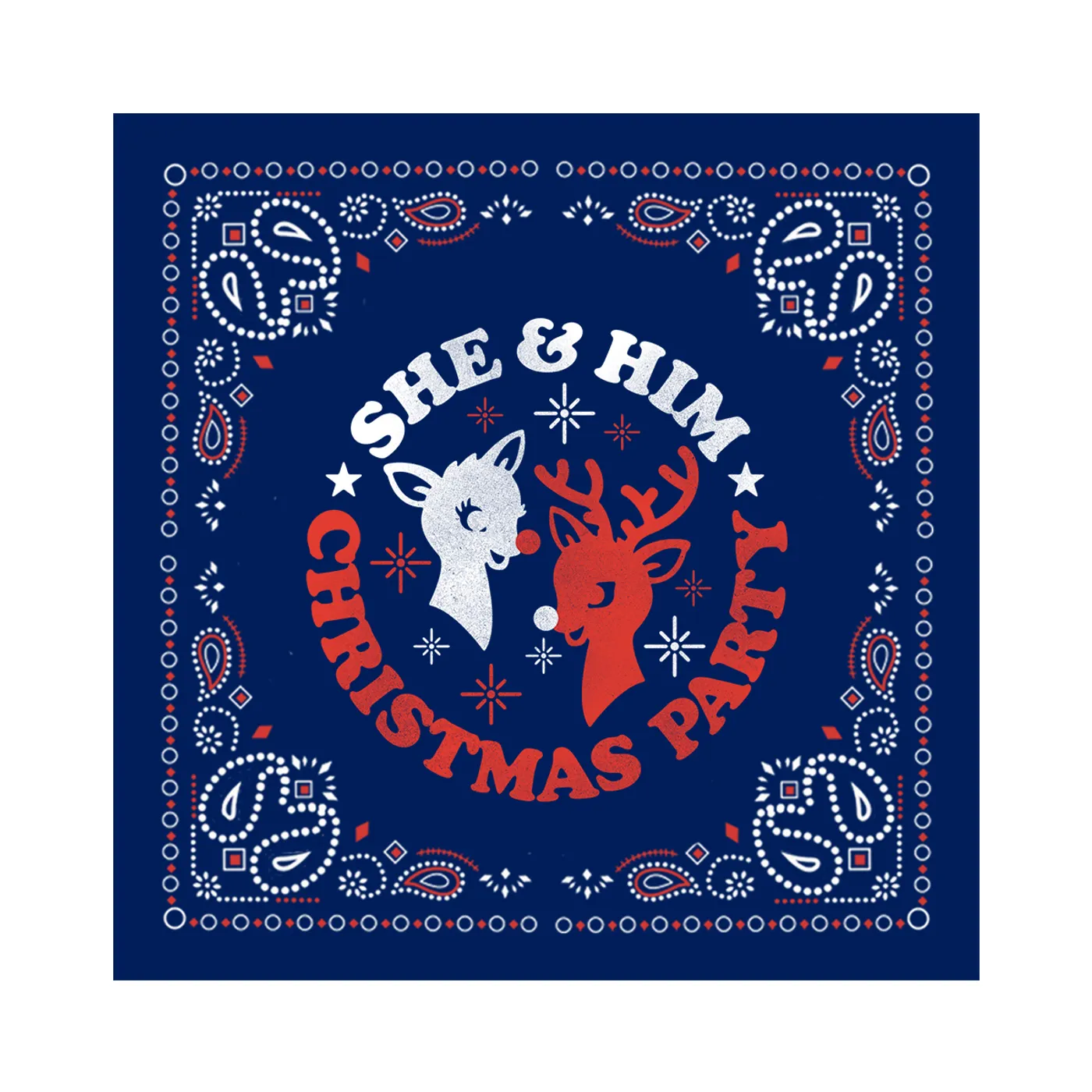 She & Him Reindeer Bandana