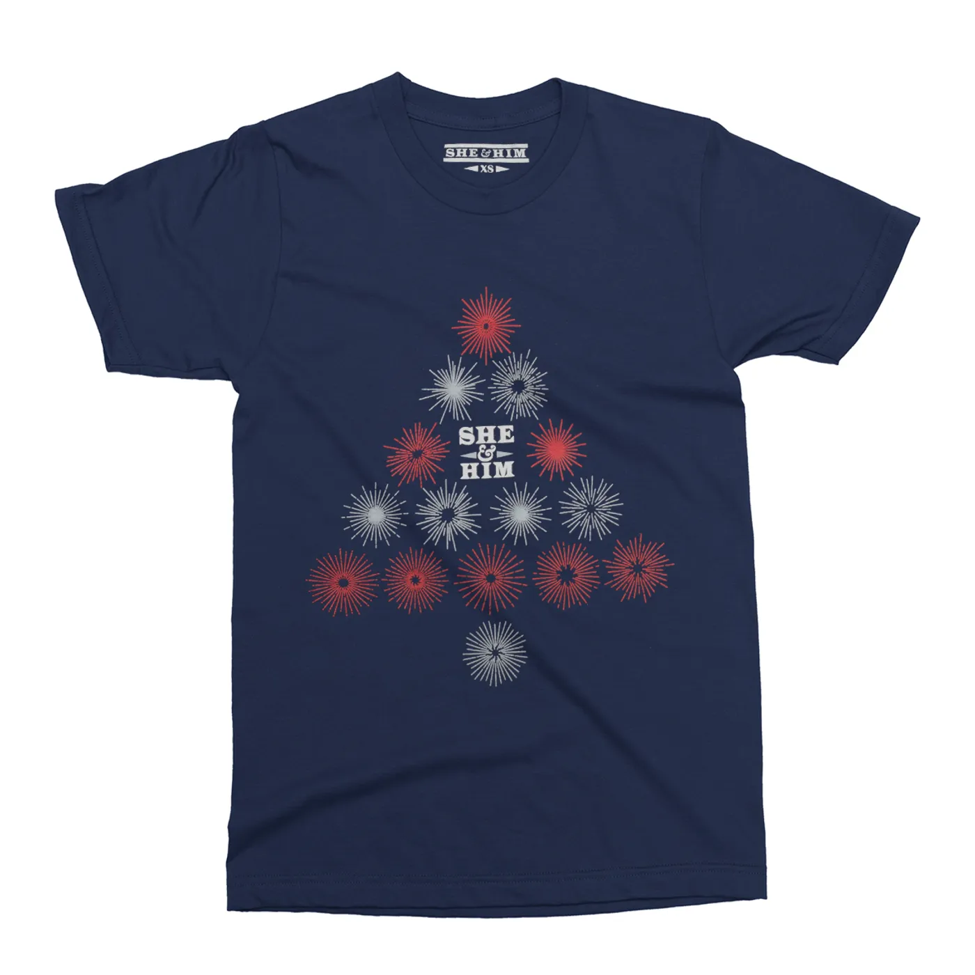 She & Him Unisex Christmas Crewneck T-Shirt