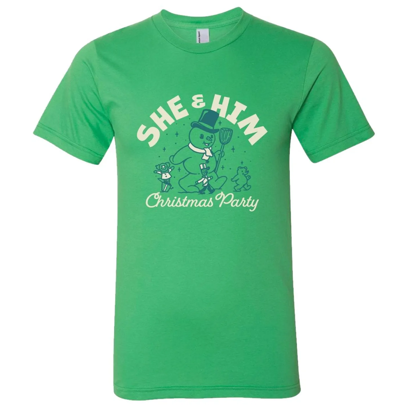 She & Him Unisex Snowman Tee
