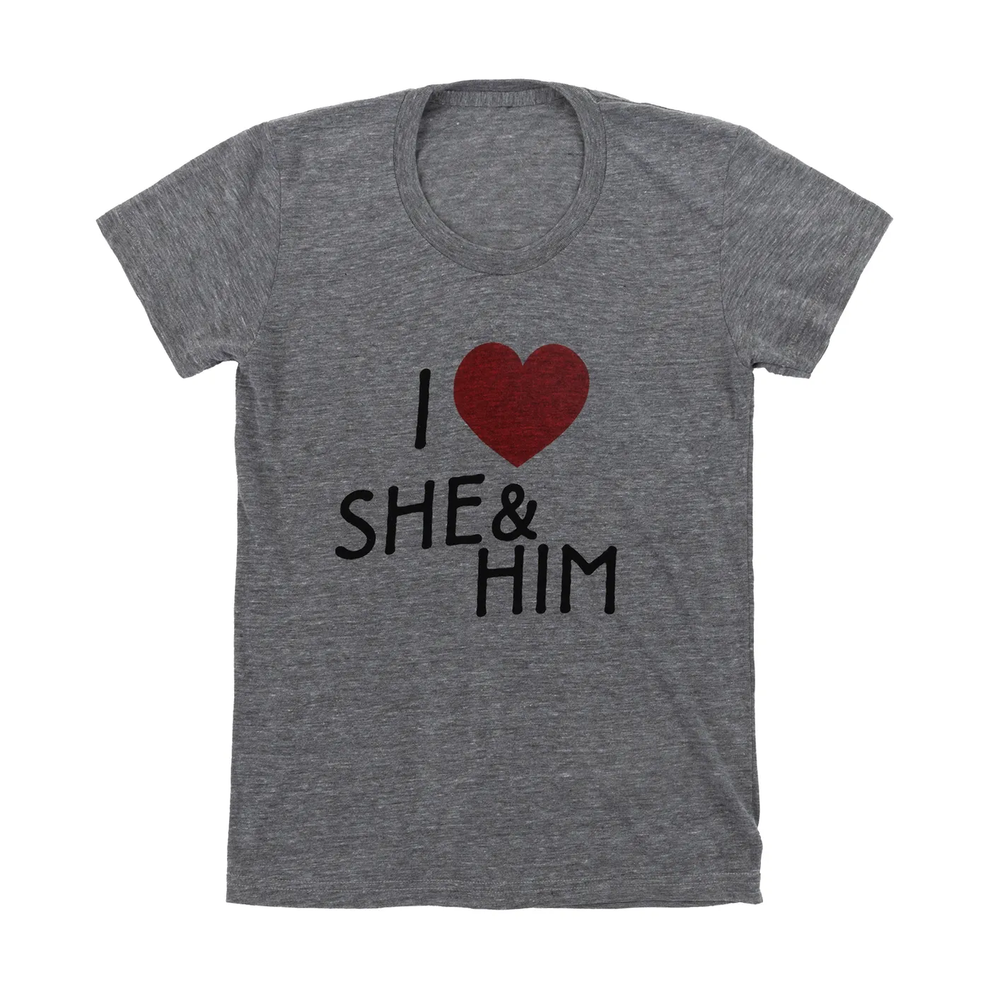 She & Him I HEART WOMENS T-SHIRT