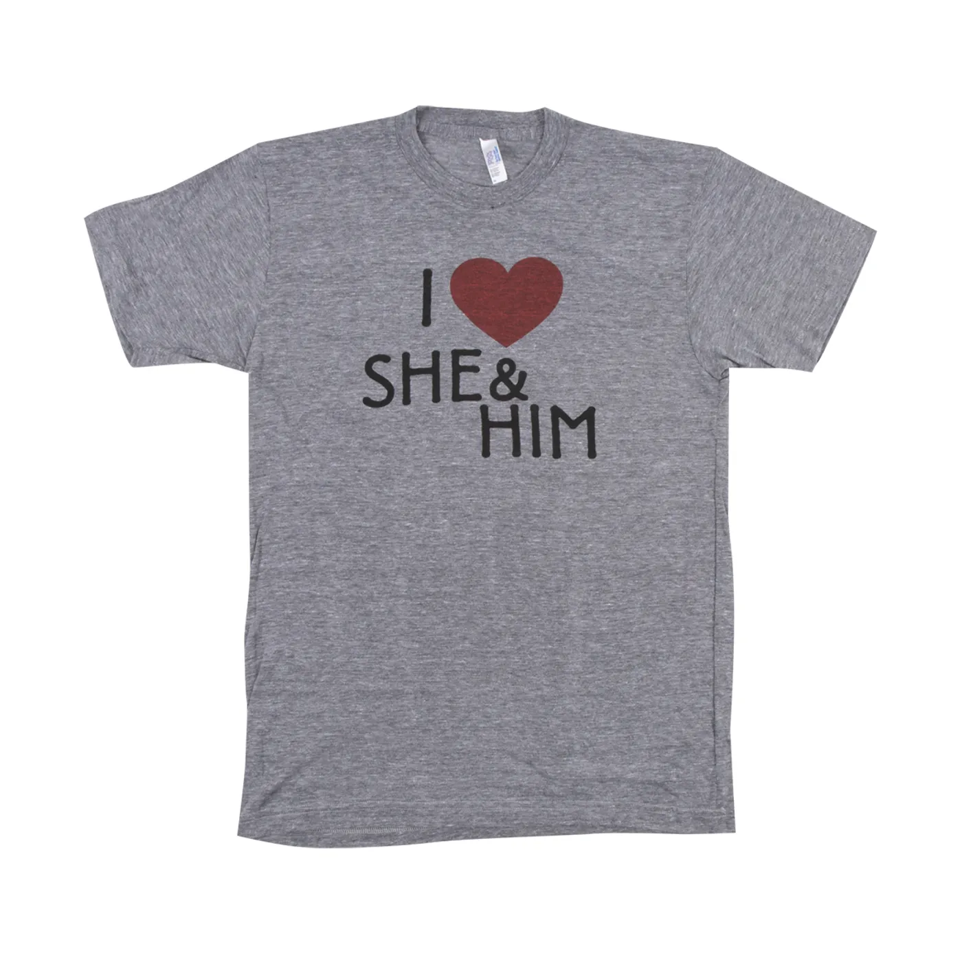 She & Him I HEART WOMENS T-SHIRT S AT