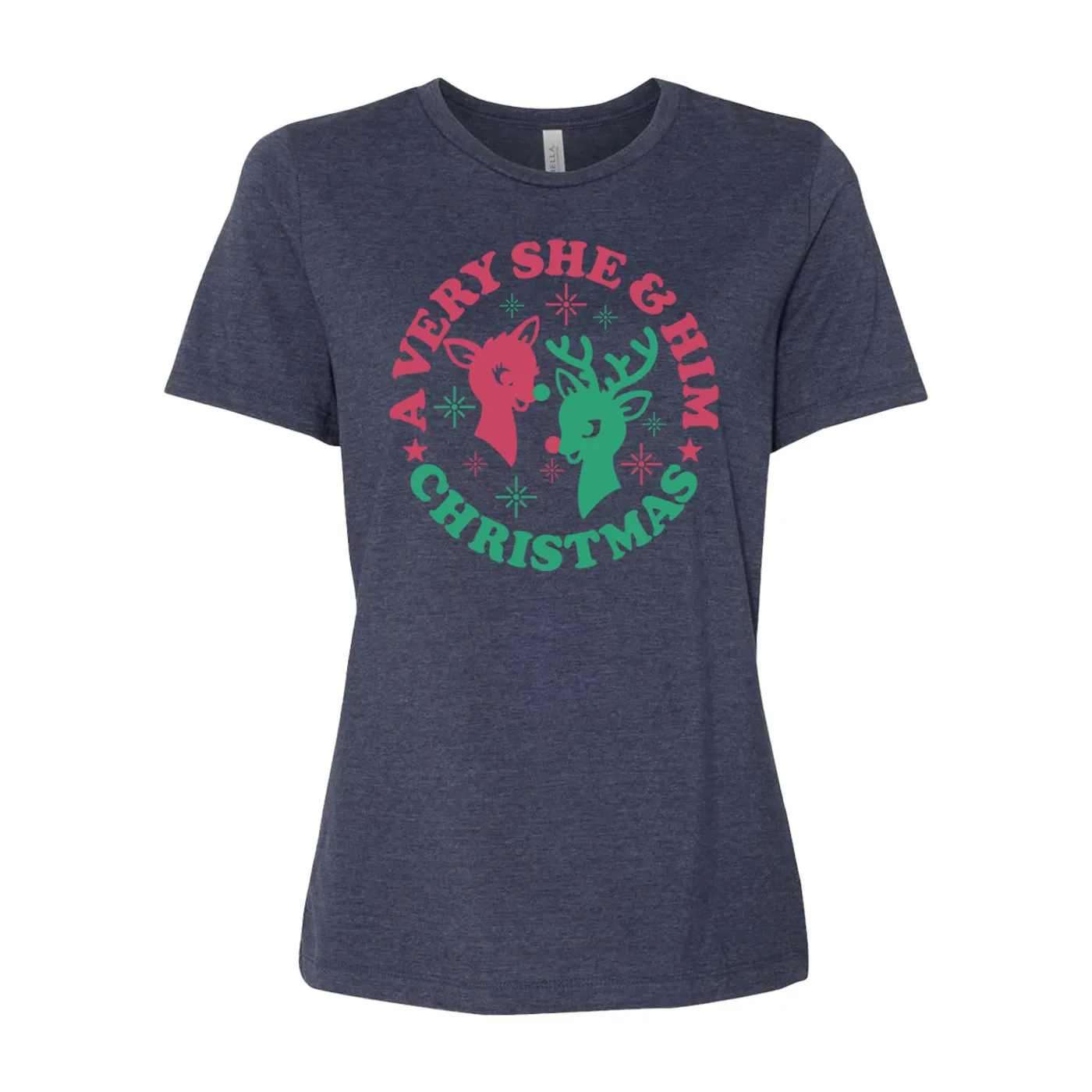 She & Him Ladies Reindeer Tour Tee
