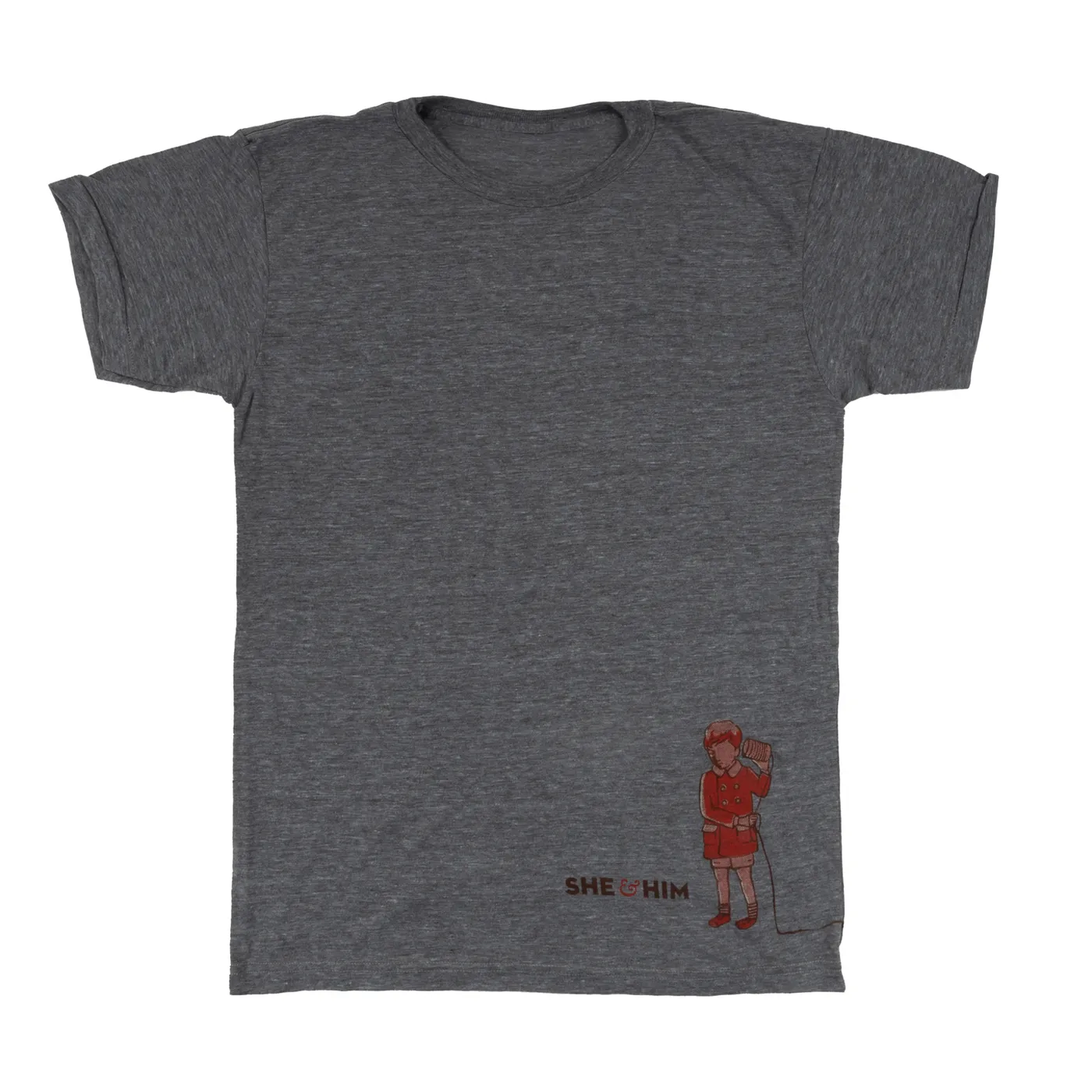 She & Him Volume 2 Gray Tee