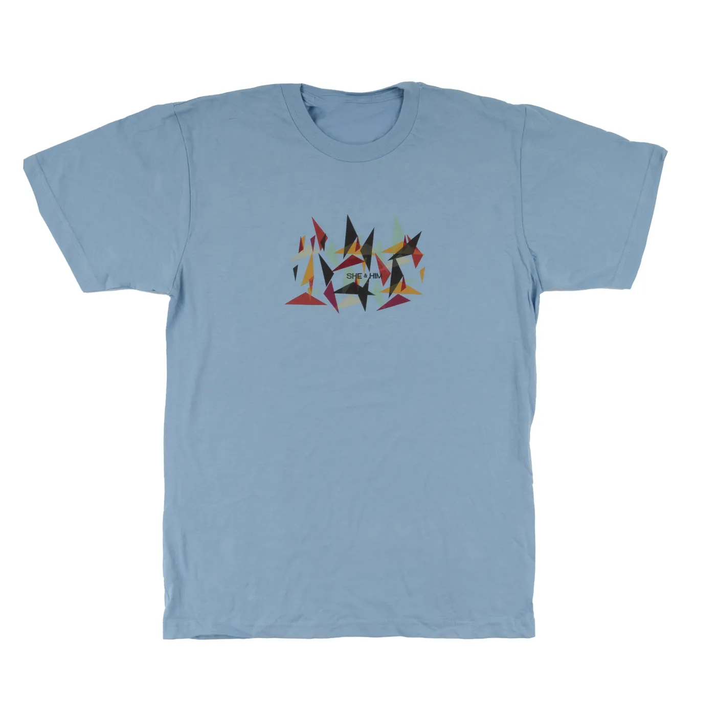 She & Him Blue Triangles Tee