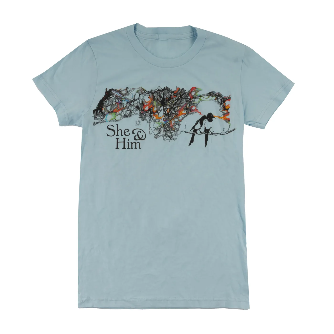 She & Him Birds Tee  Women's