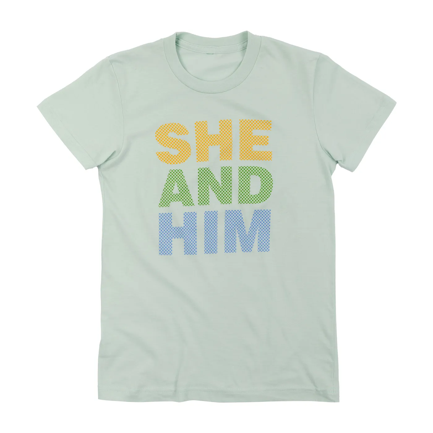 She & Him Blue Logo Tee Women's