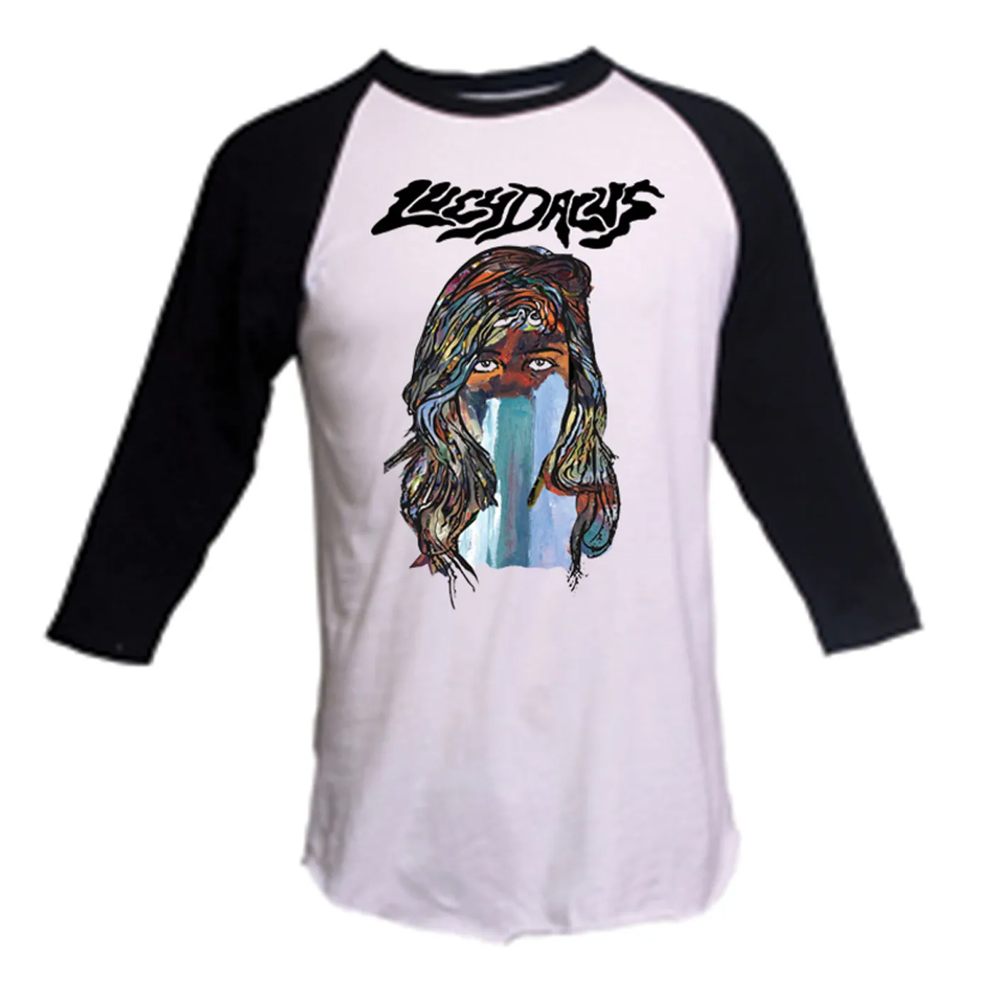 Lucy Dacus Portrait Baseball Raglan