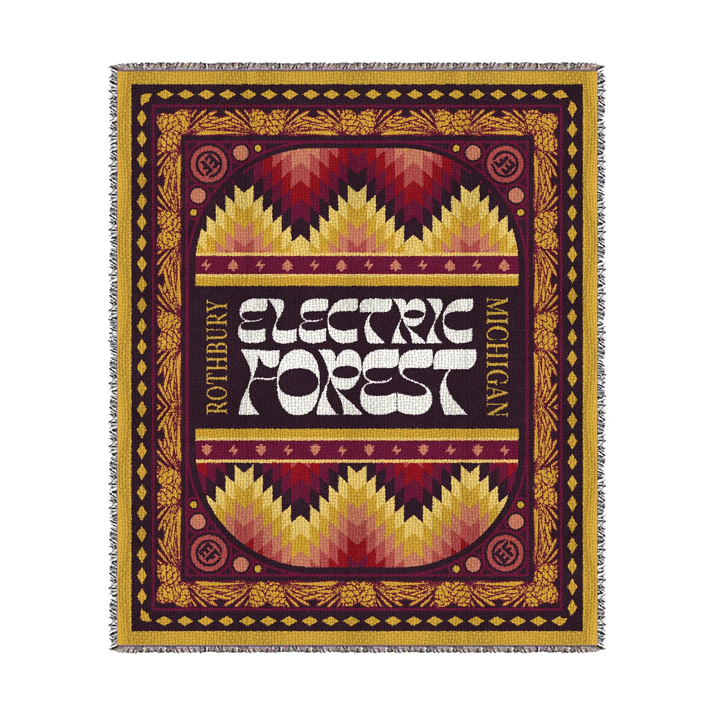 Electric Forest Festival In With The Warm Woven Red Blanket