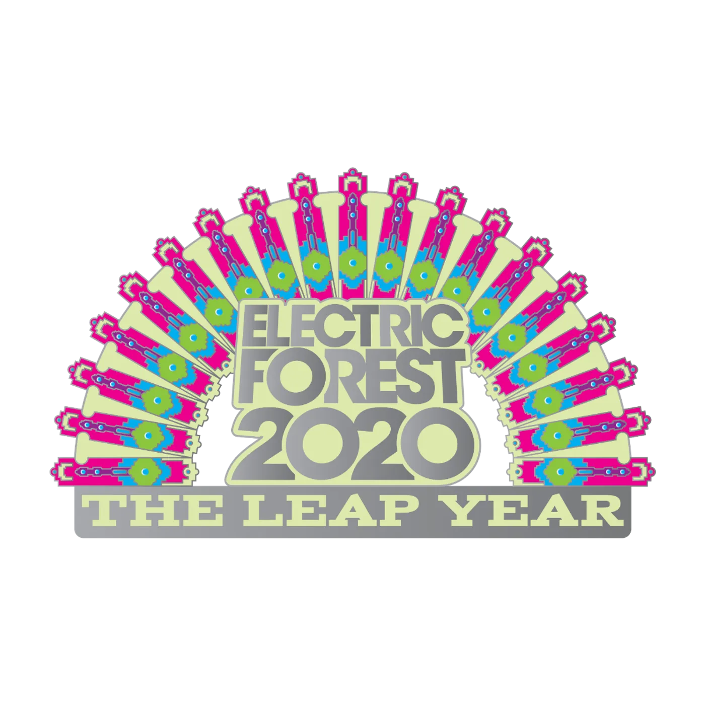 Electric Forest Festival EF & Grassroots California Sherwood Arch Leap Year Official Pin