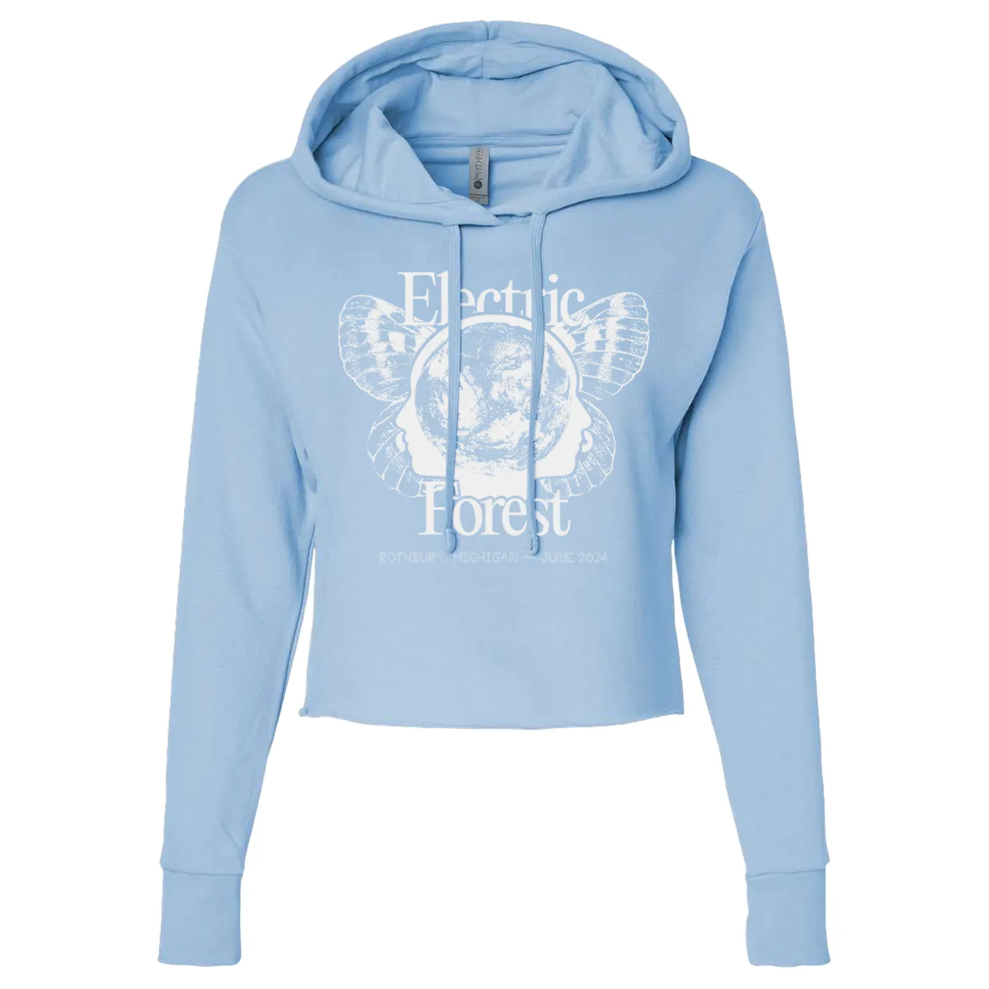 Electric Forest Festival Butterfly Wings Crop Hoodie