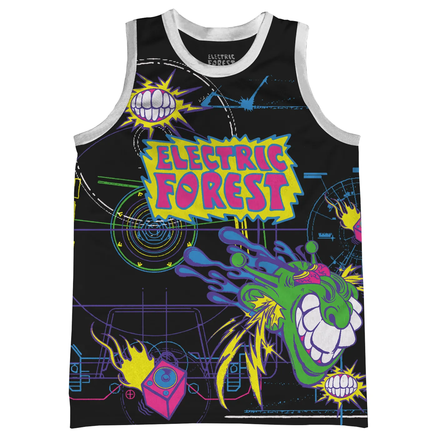 Electric Forest Festival BassFace Basketball Jersey