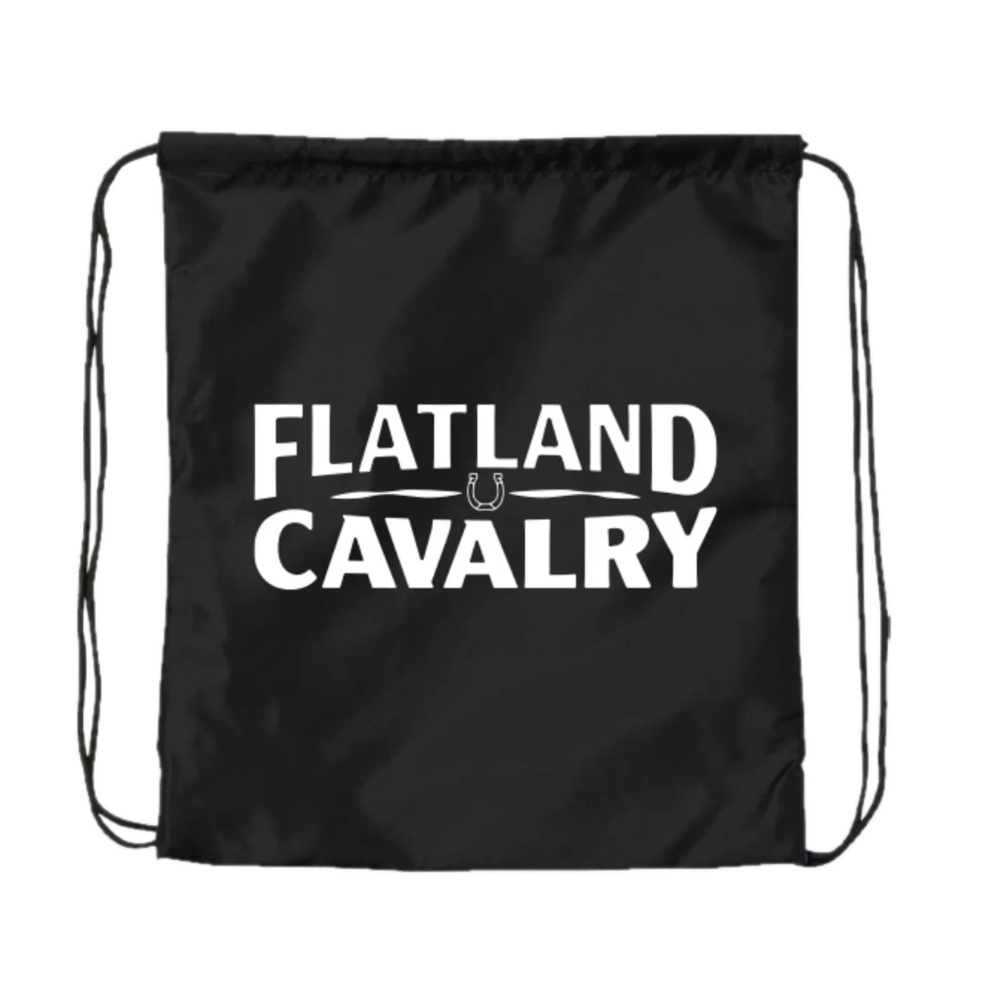 Flatland Cavalry Black Drawstring Bag