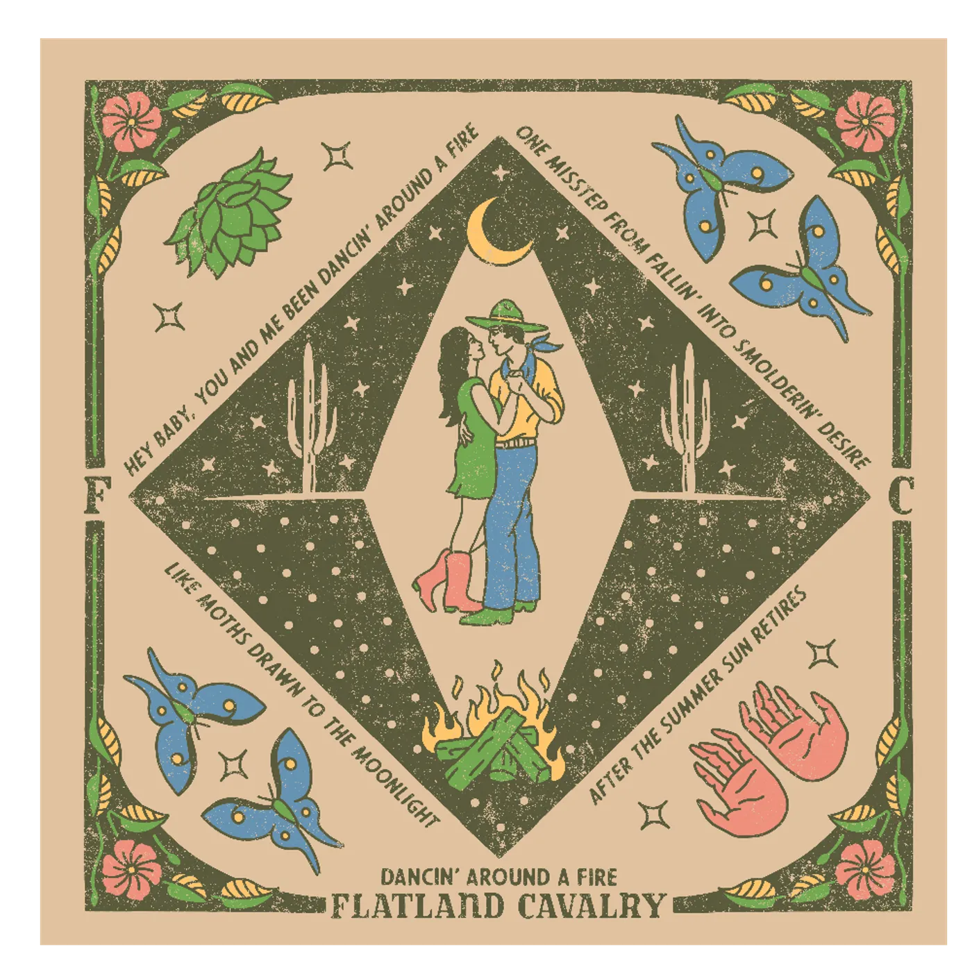 Flatland Cavalry Dancin' Round the Fire Bandana