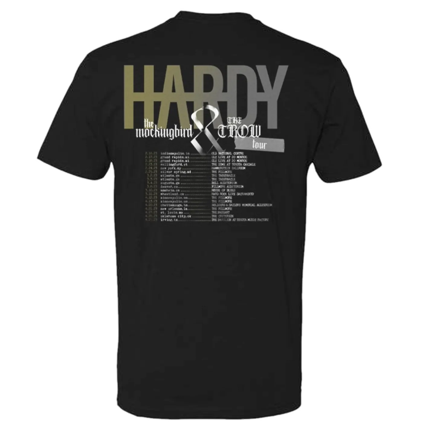 HARDY the mockingbird and The Crow Tour Tee