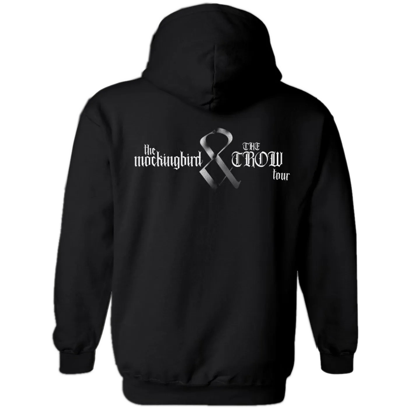 HARDY Black Pullover the mockingbird and The Crow Hoodie